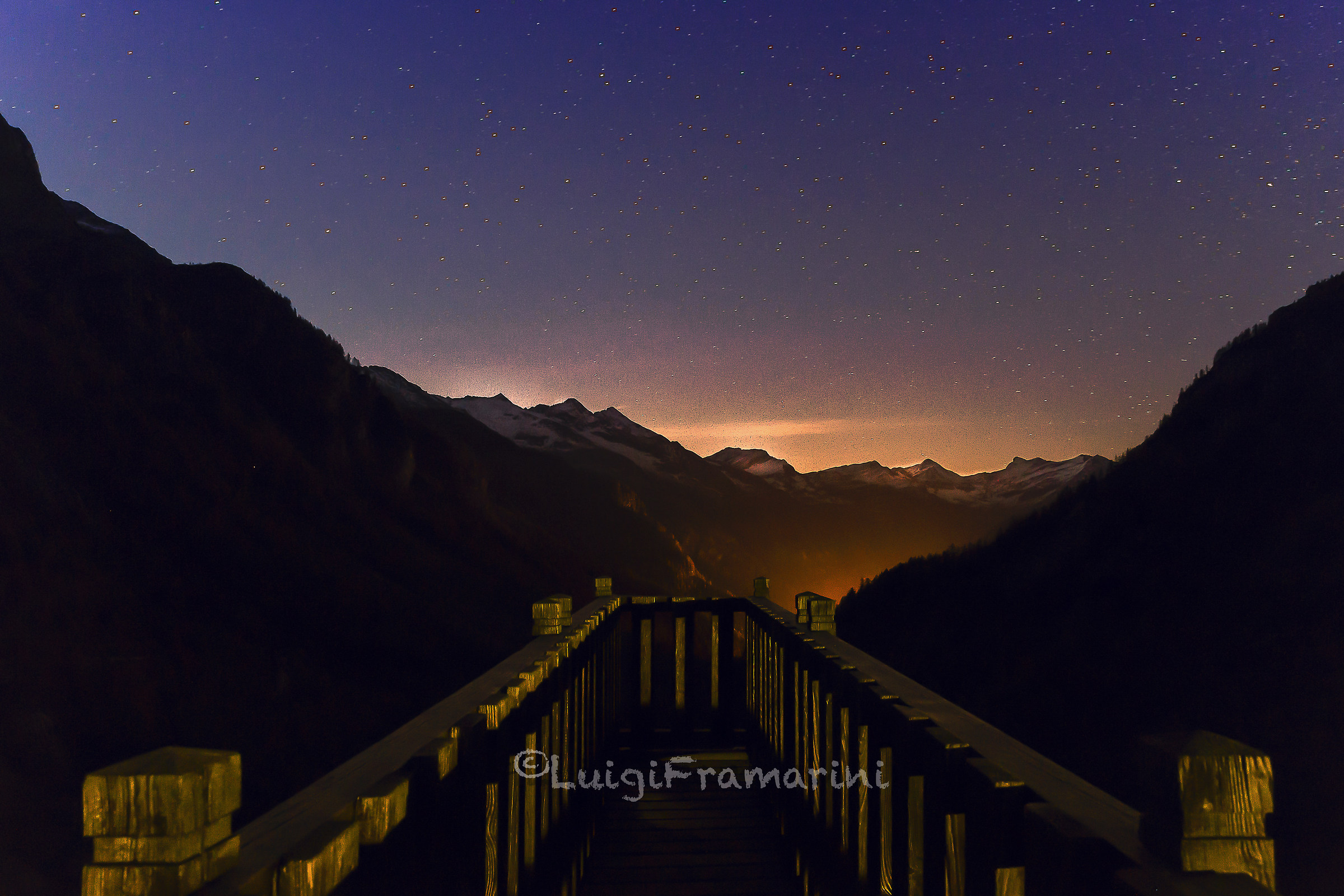 Sunrise in the mountains