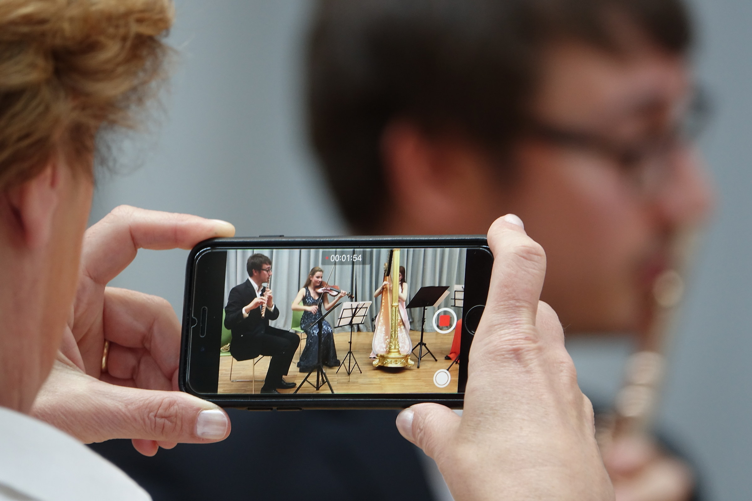 He played at the concert of classical music