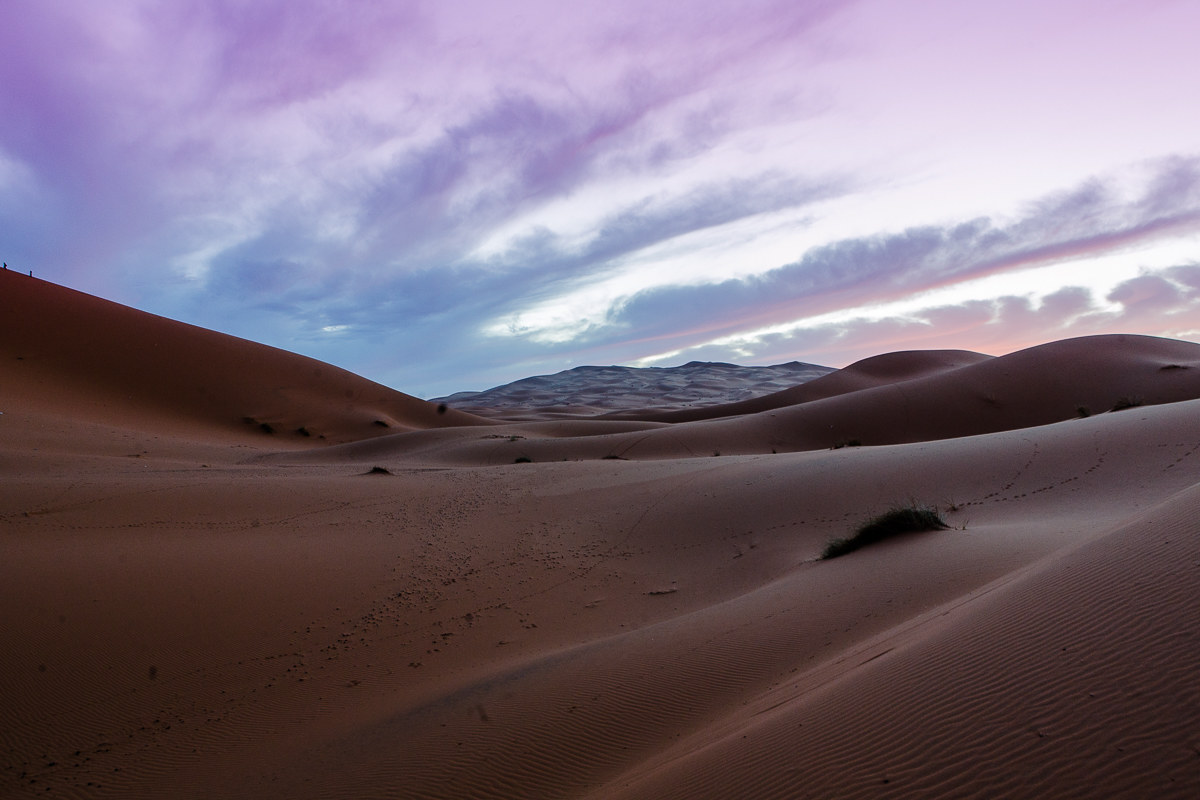 The cold kiss at the Sahara.