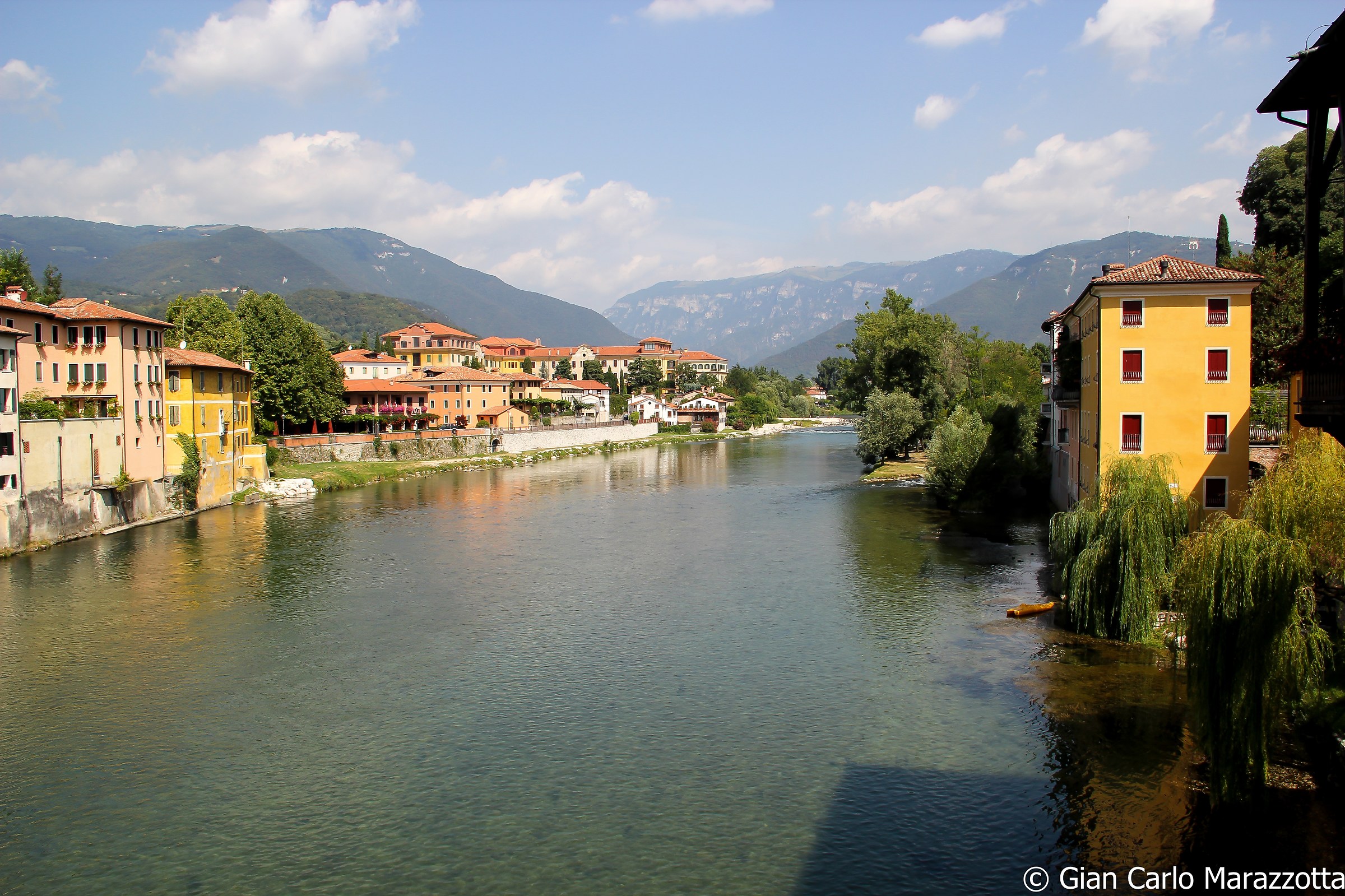 View from the Alpine Bridge - Bassano del Grappa