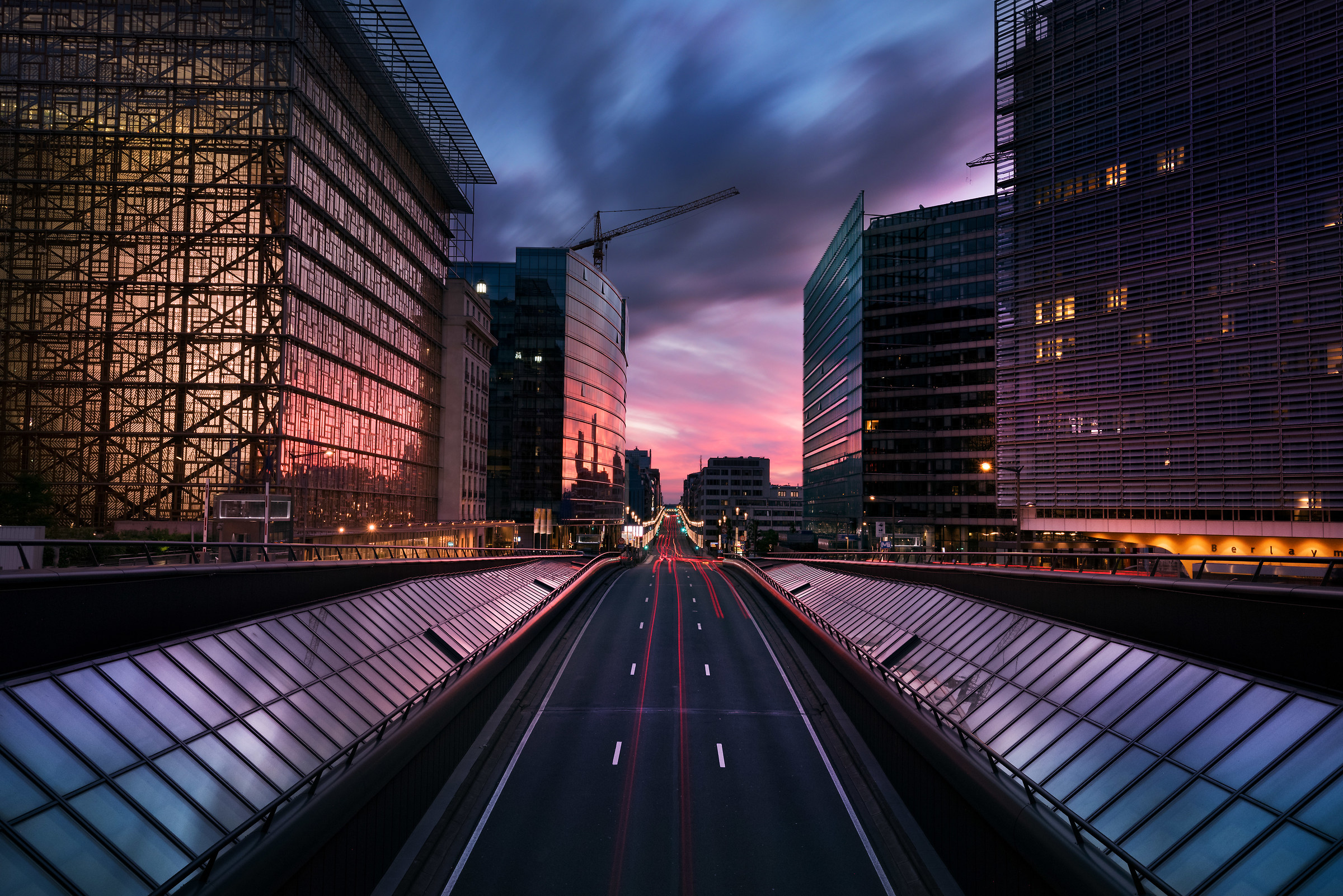 Sunset in the EU District