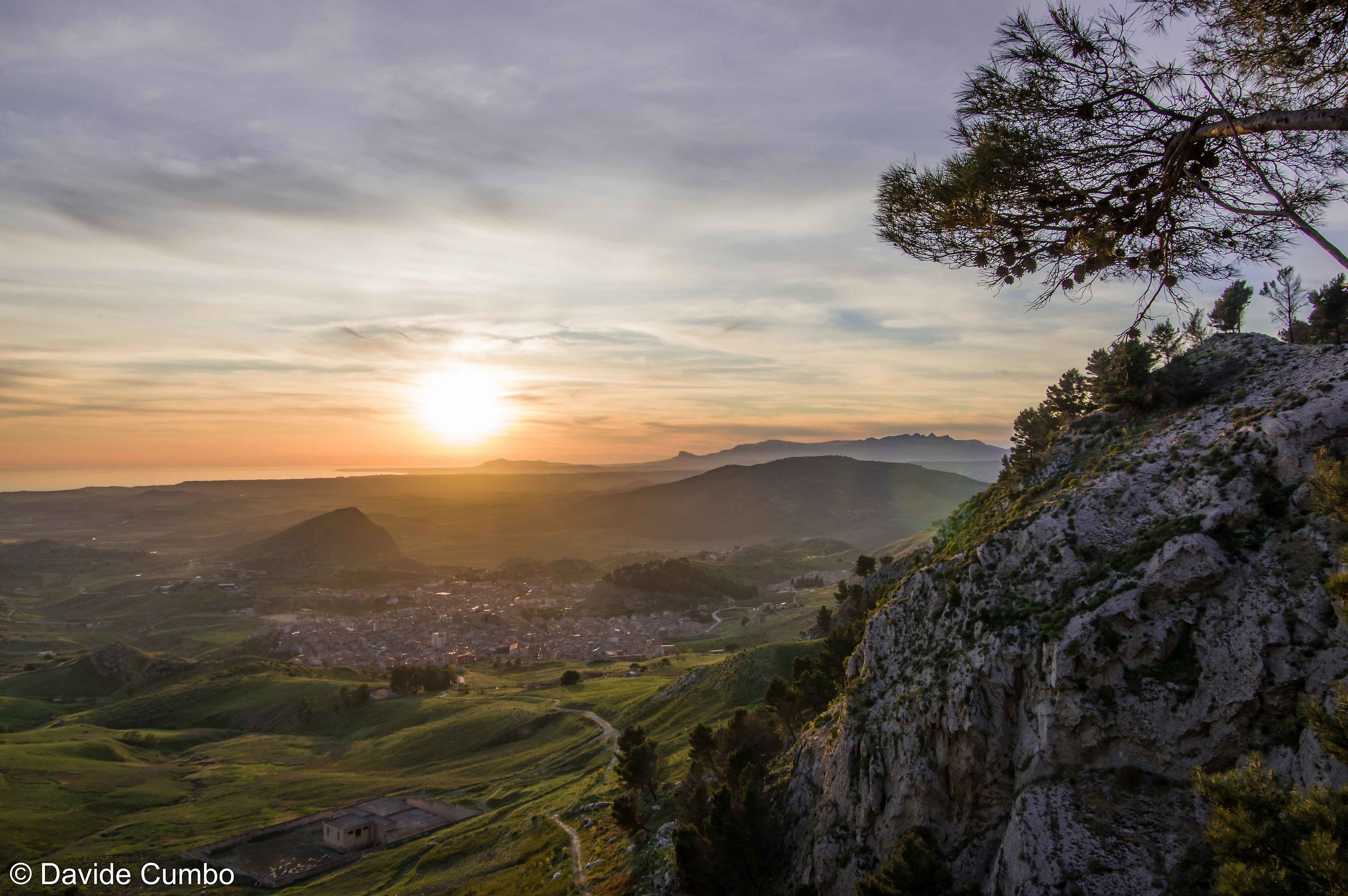 Catholic Eraclea at sunset