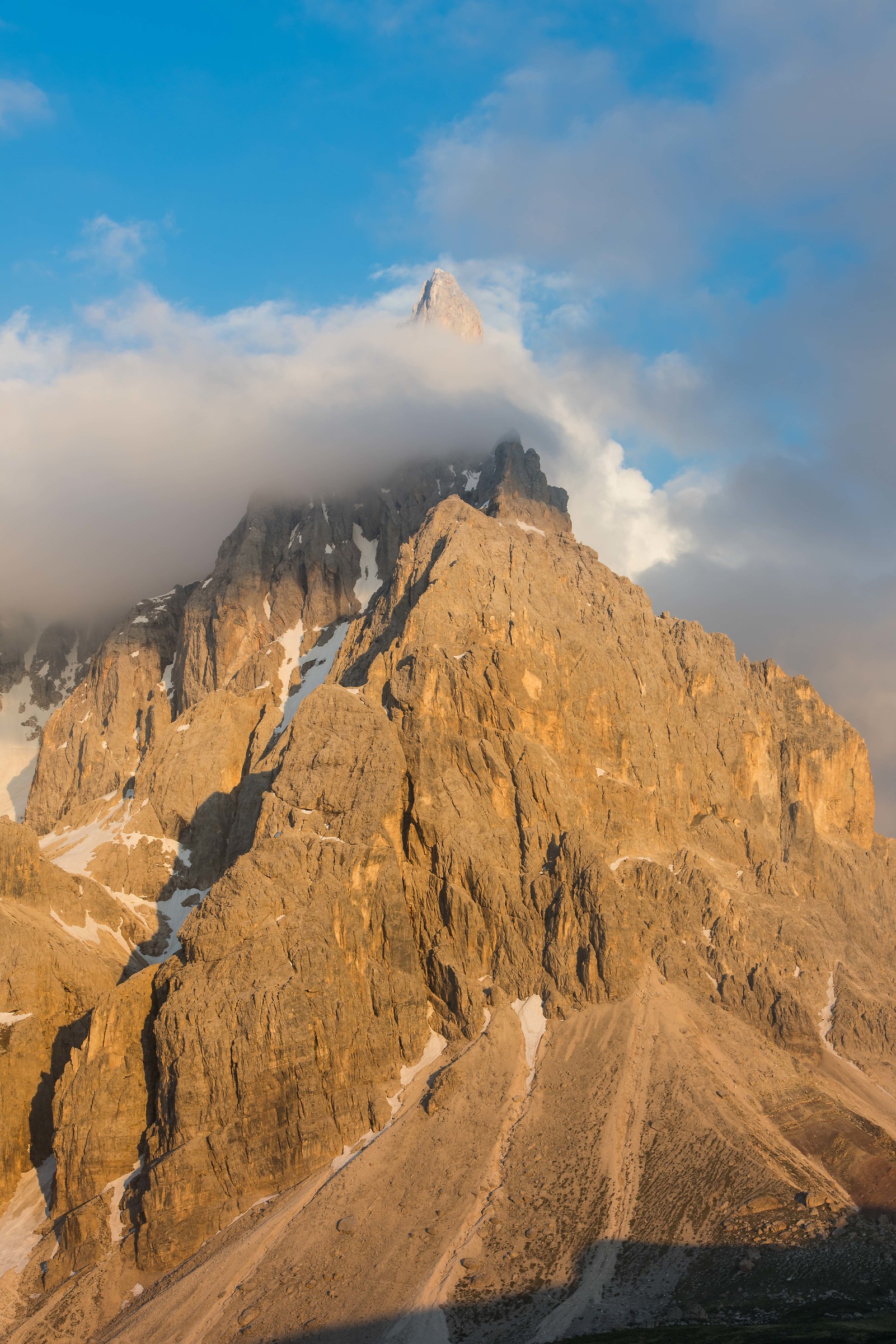 Tramonto sul Cimon della Pala