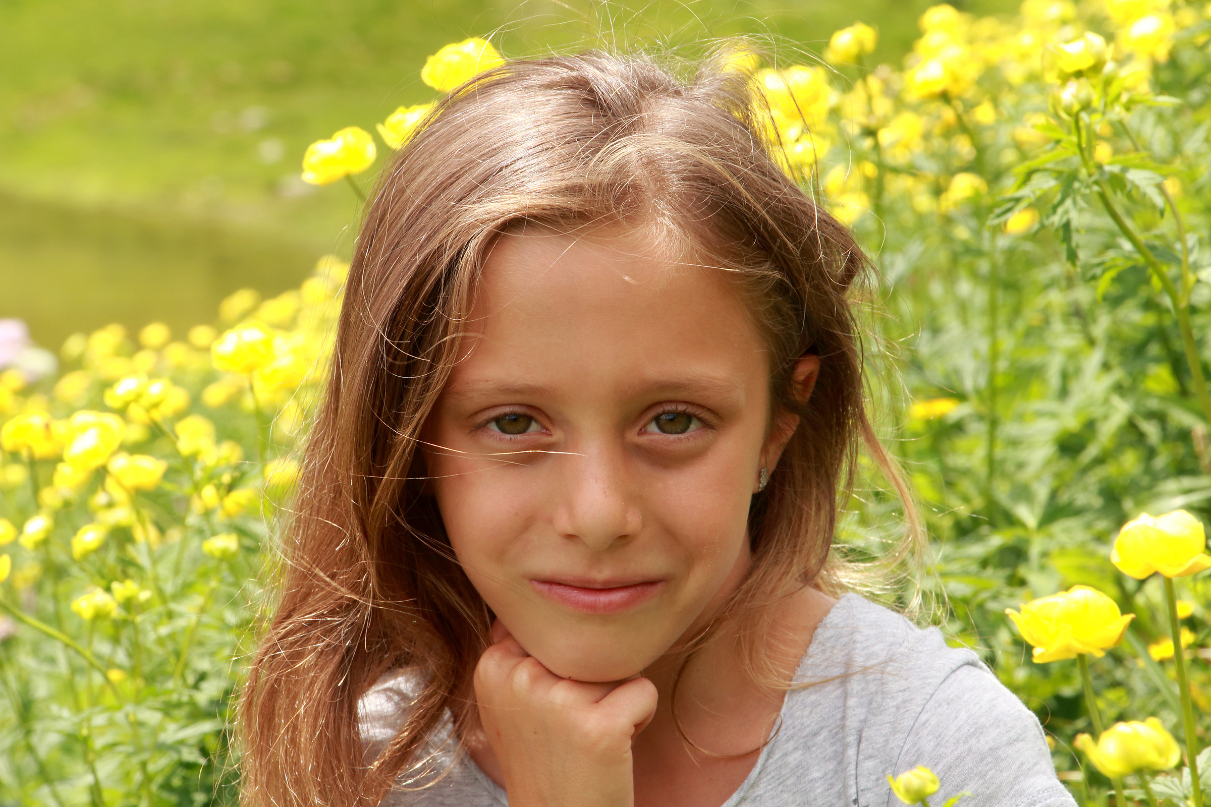 The grandson in the mountains