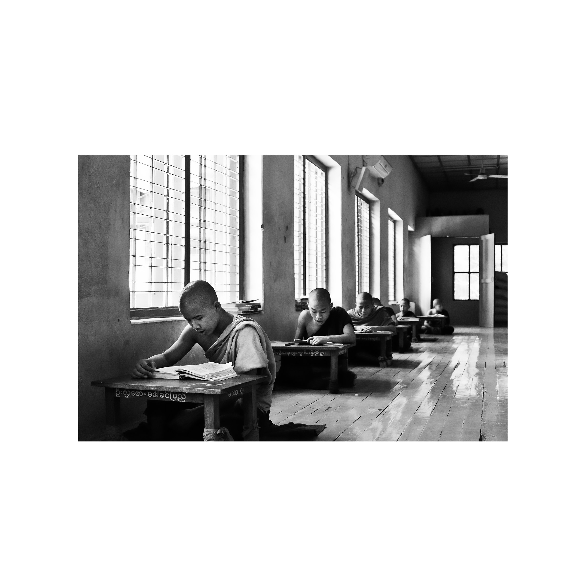 Monks during the study