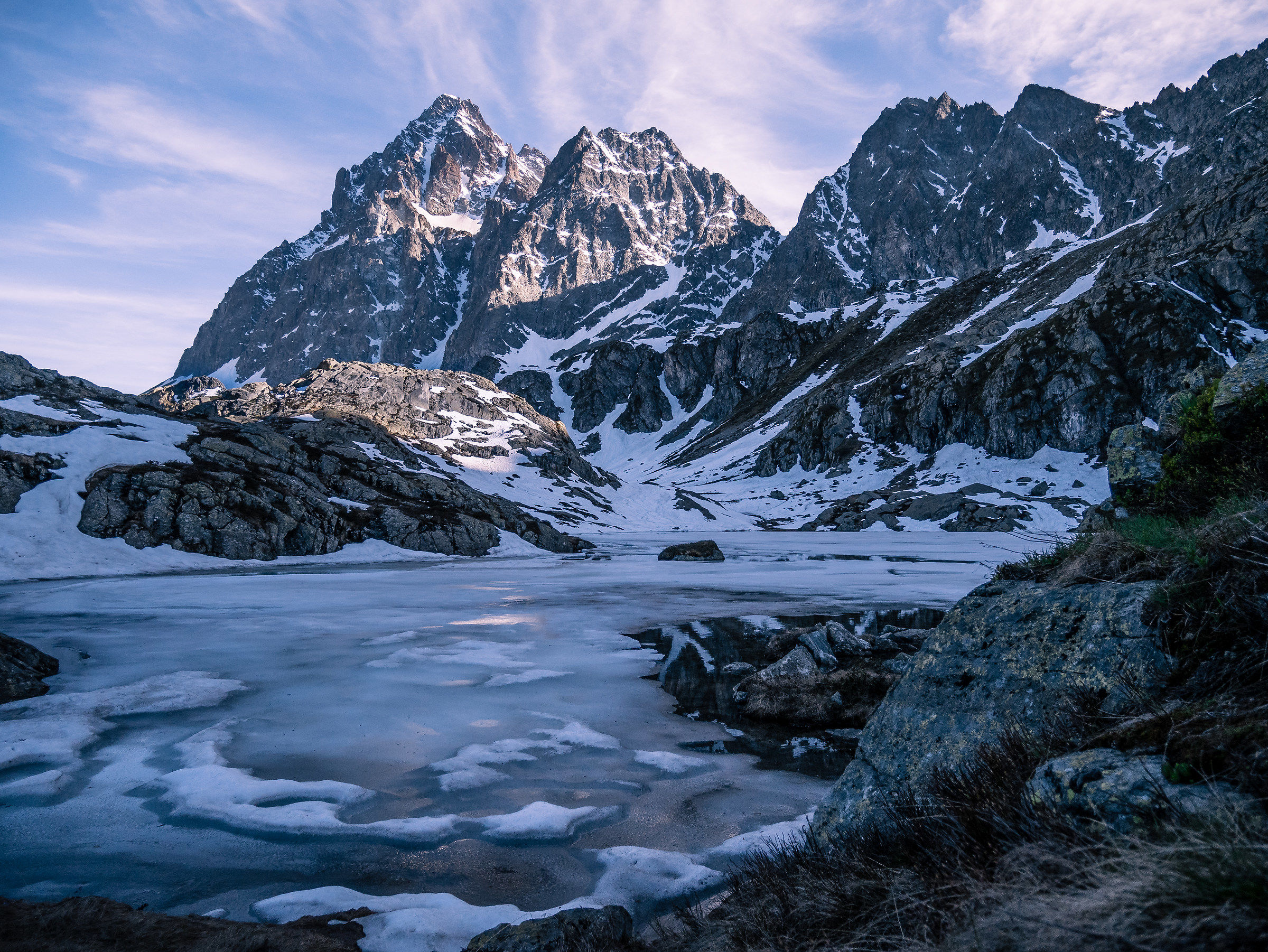 Monviso from the Upper Lake