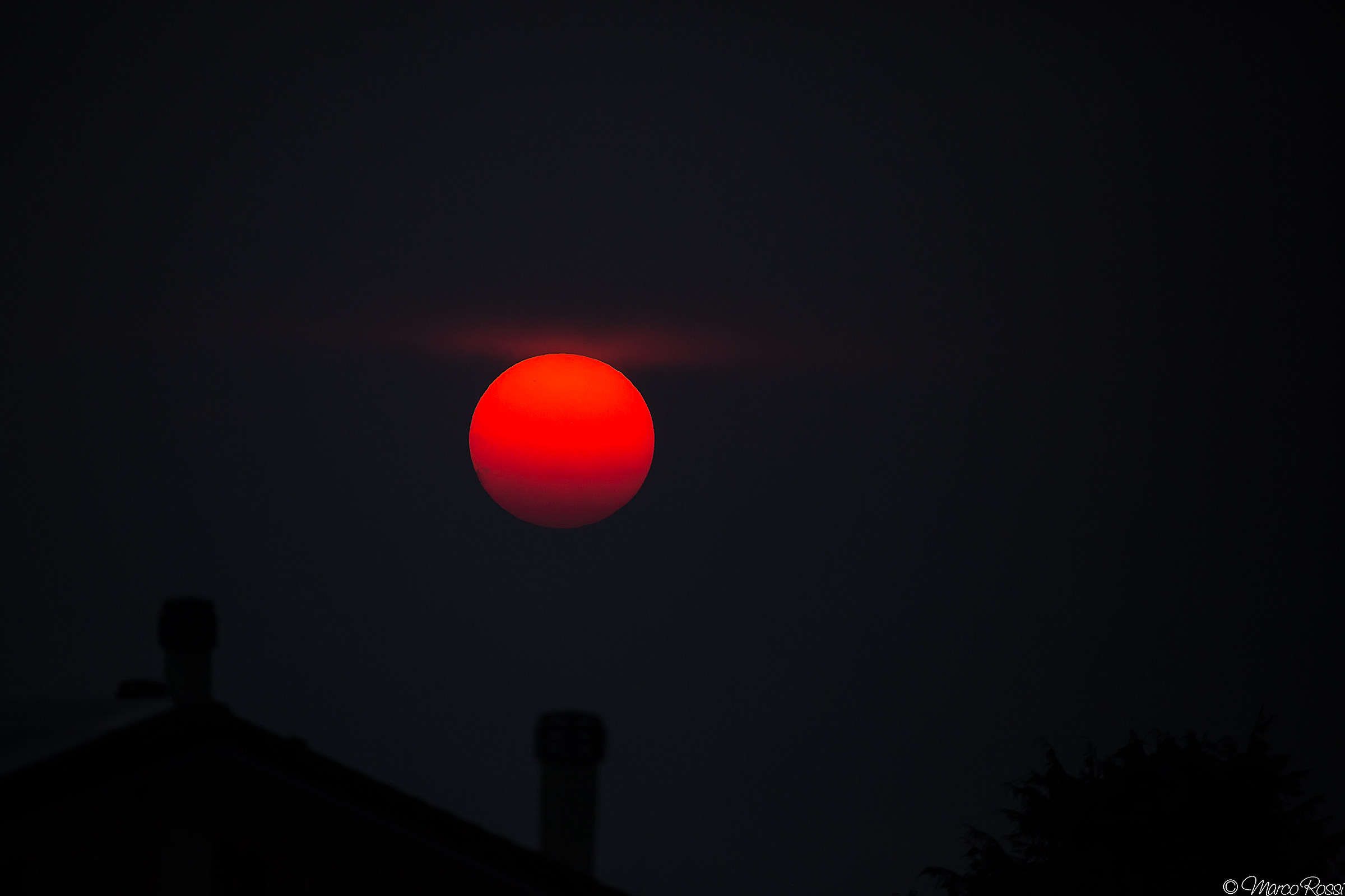 Red in the evening ....