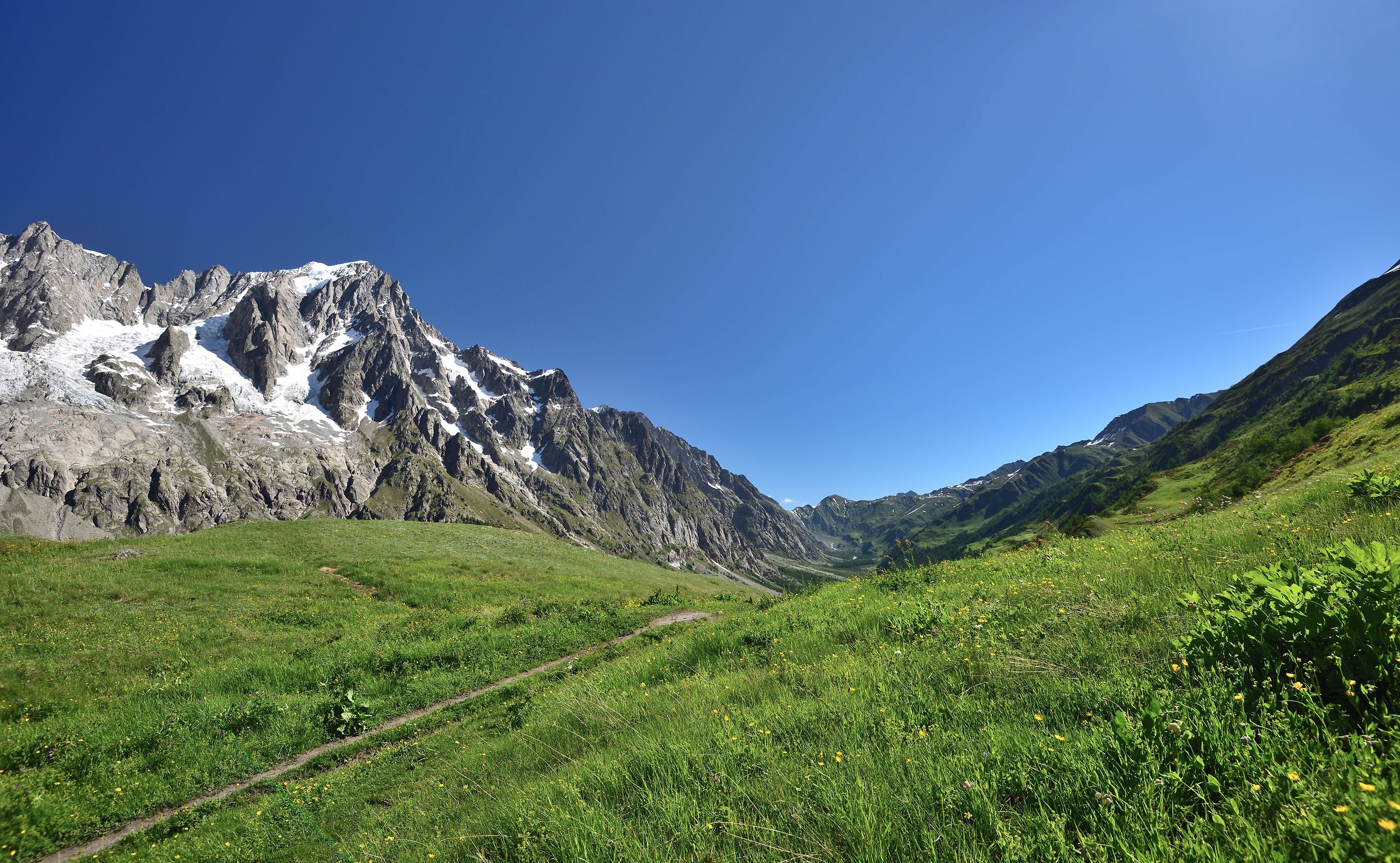 The Val Ferret - at the bottom of the Head and Col Ferret