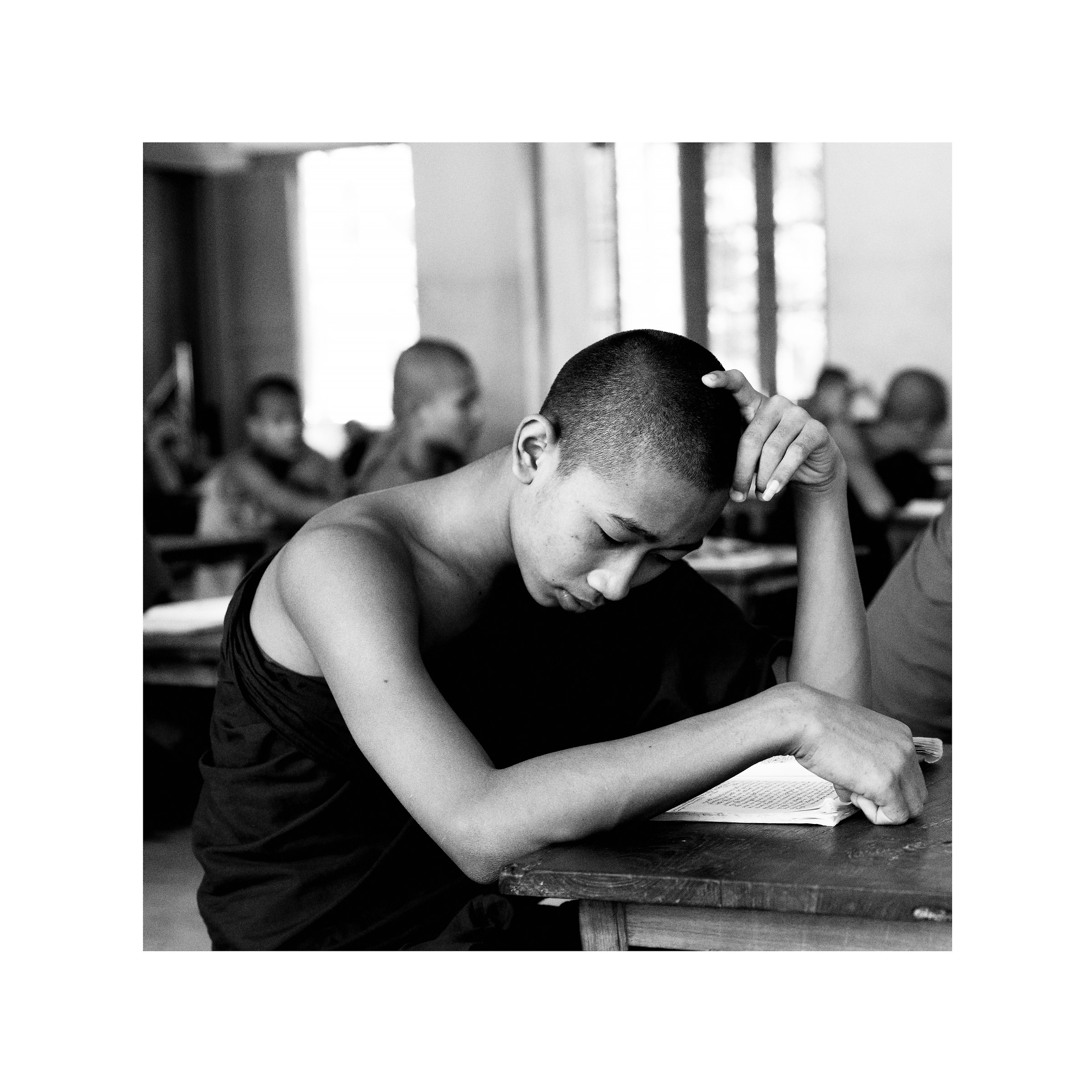 Monk during the study