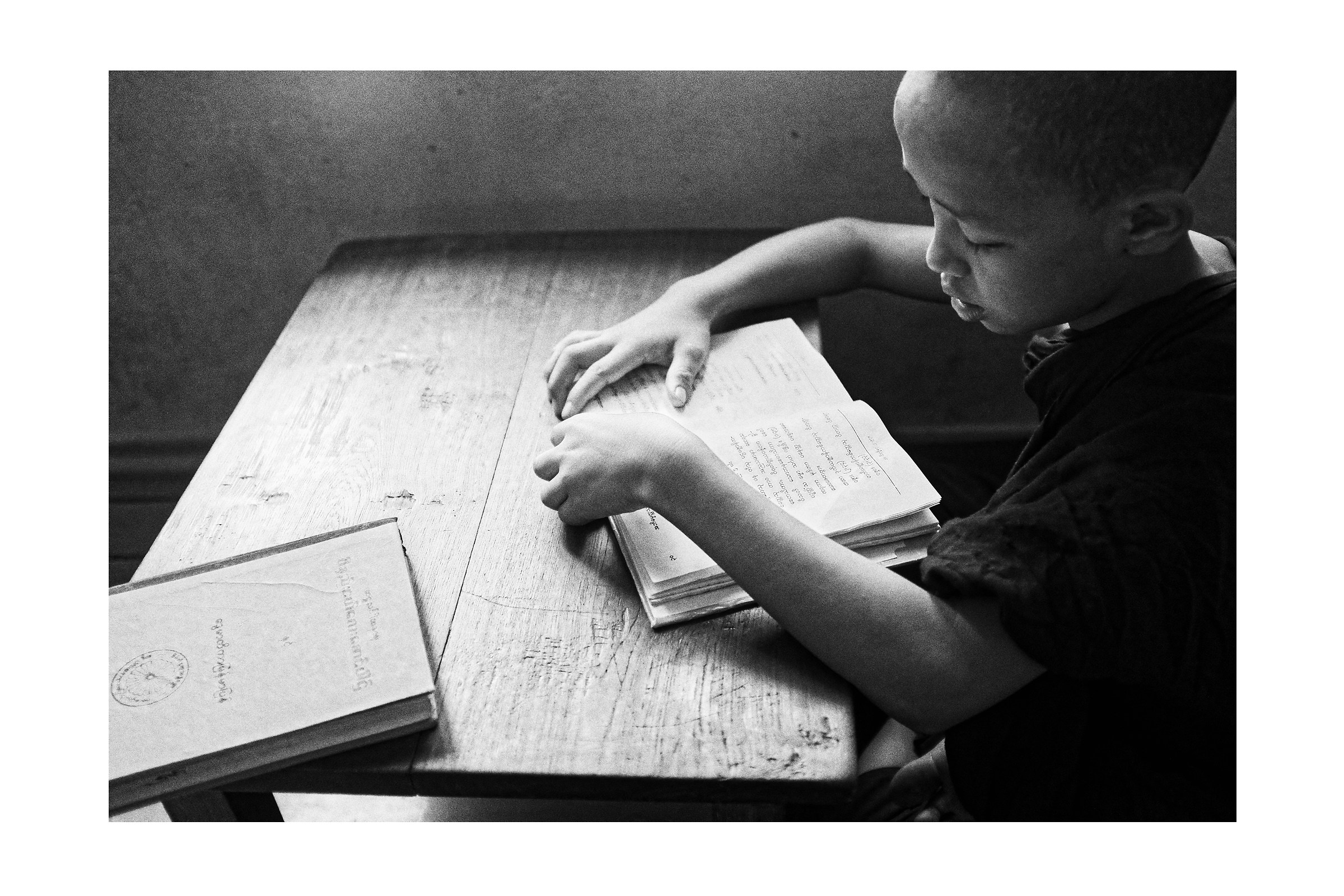 Monk during the study