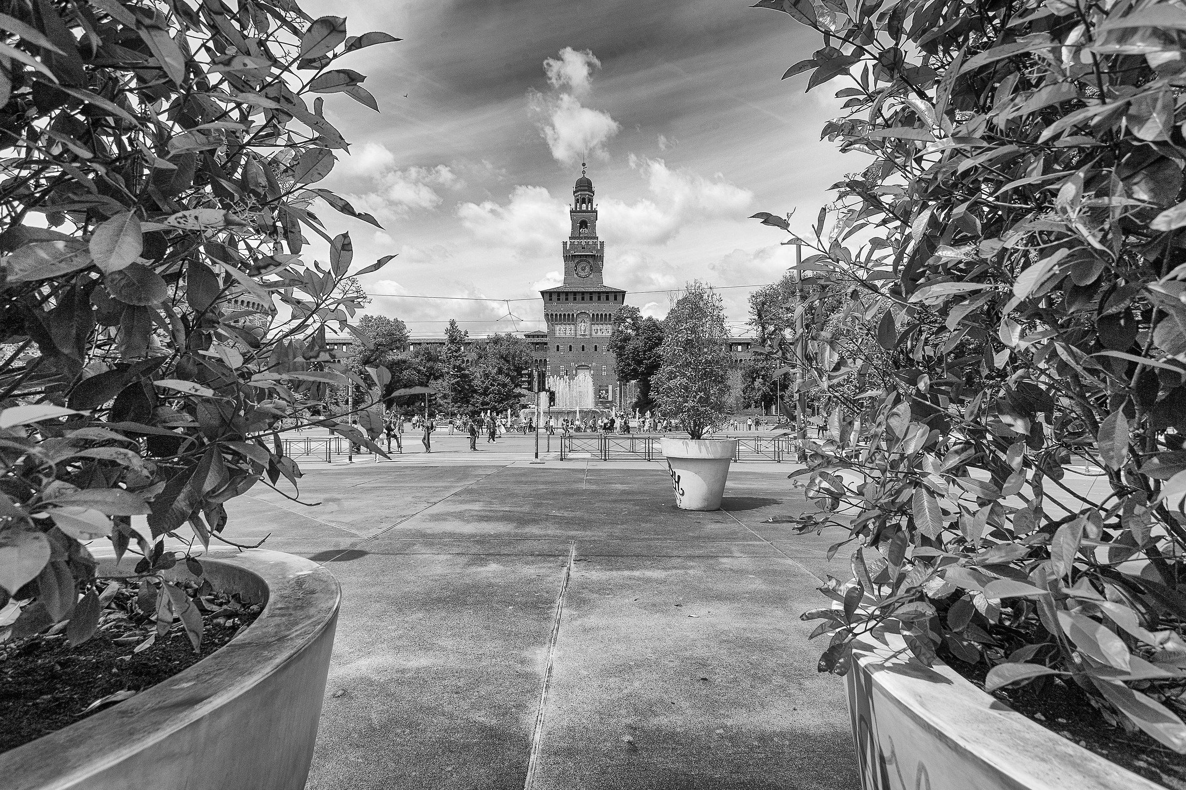 Castello Sforzesco in B/N