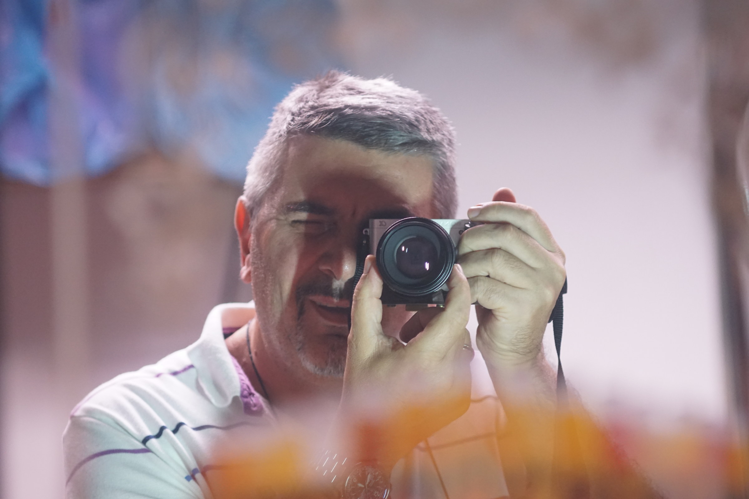 Self-portrait in the mirror