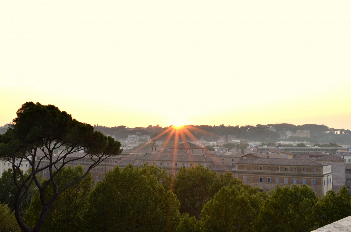 tramonto nella città eterna....
