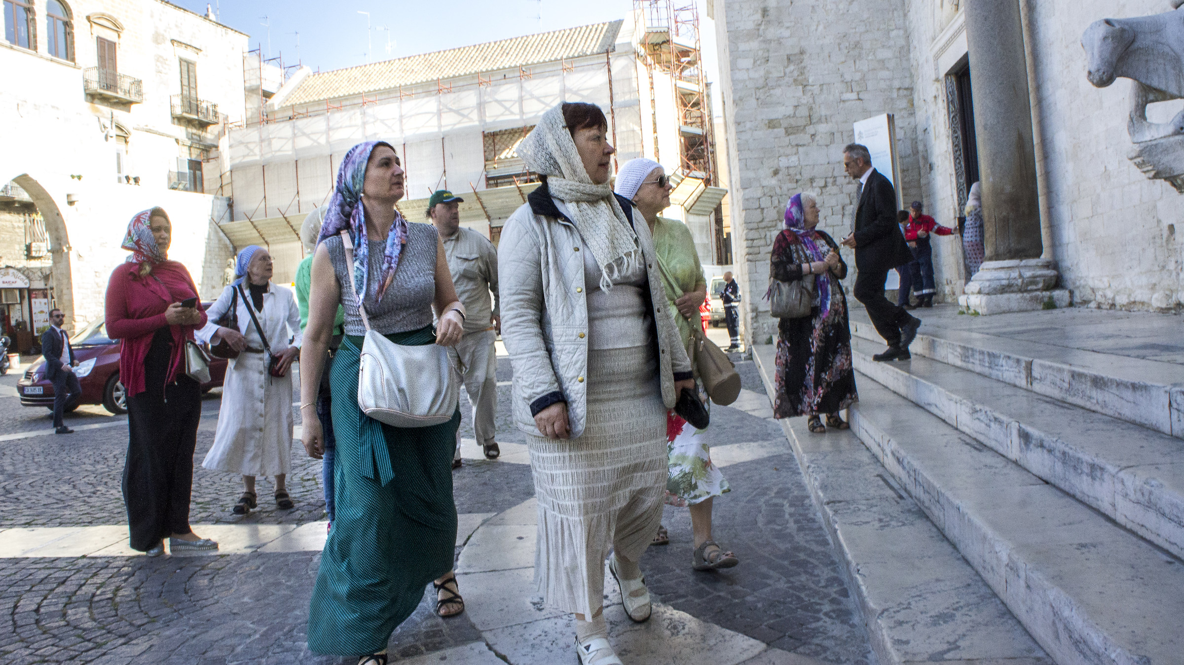 Entrance to pilgrims St. Nicholas Basilica