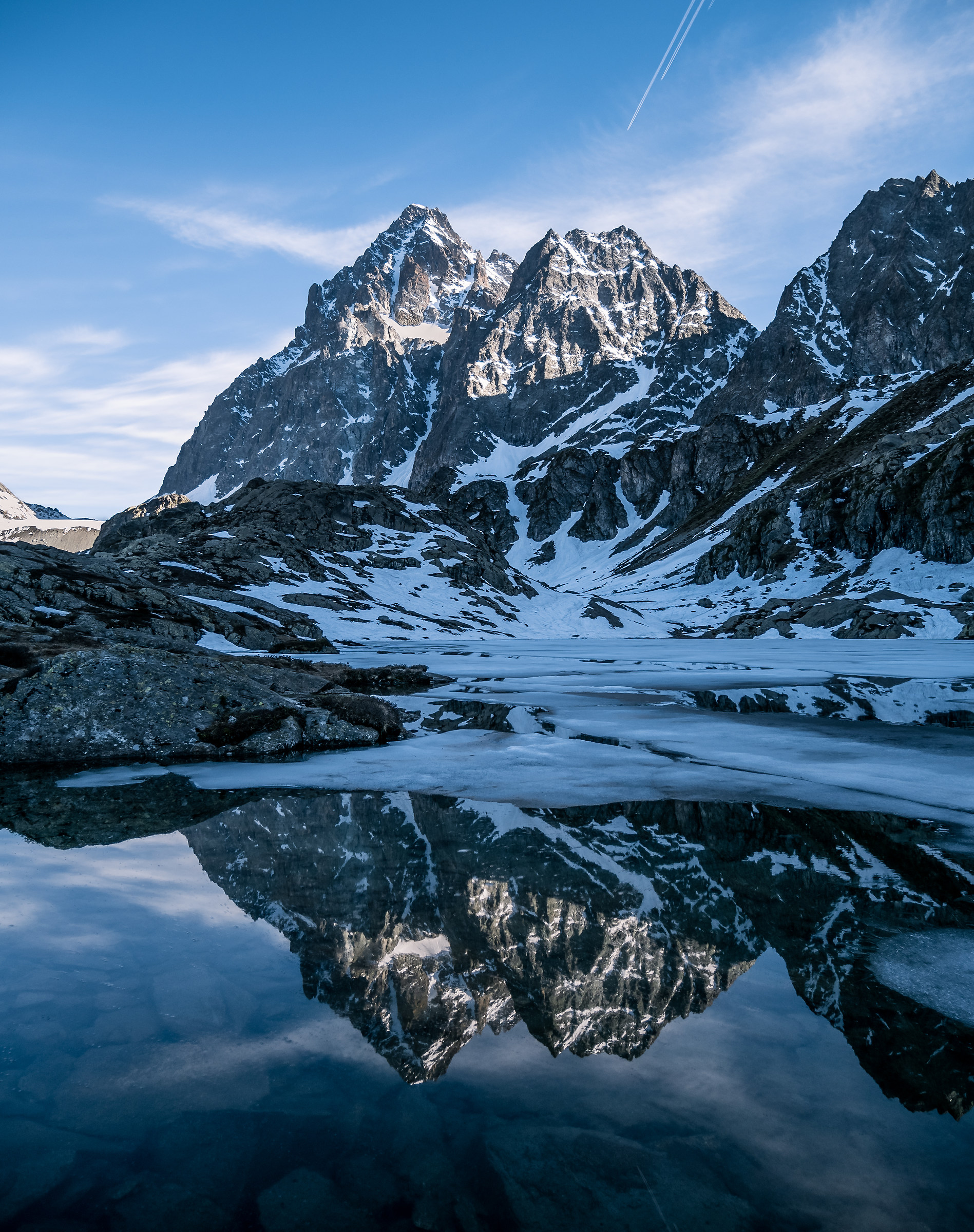 The reflection of Monviso
