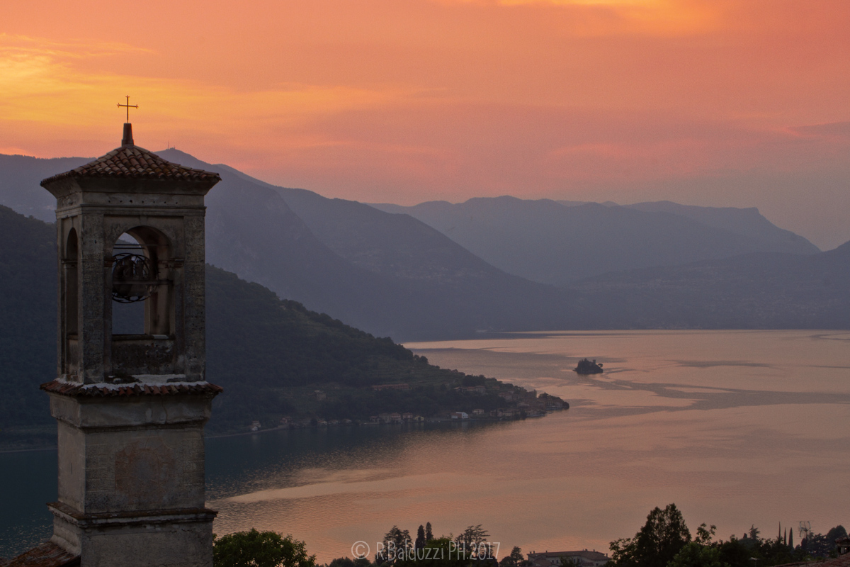 Lake Iseo at sunset