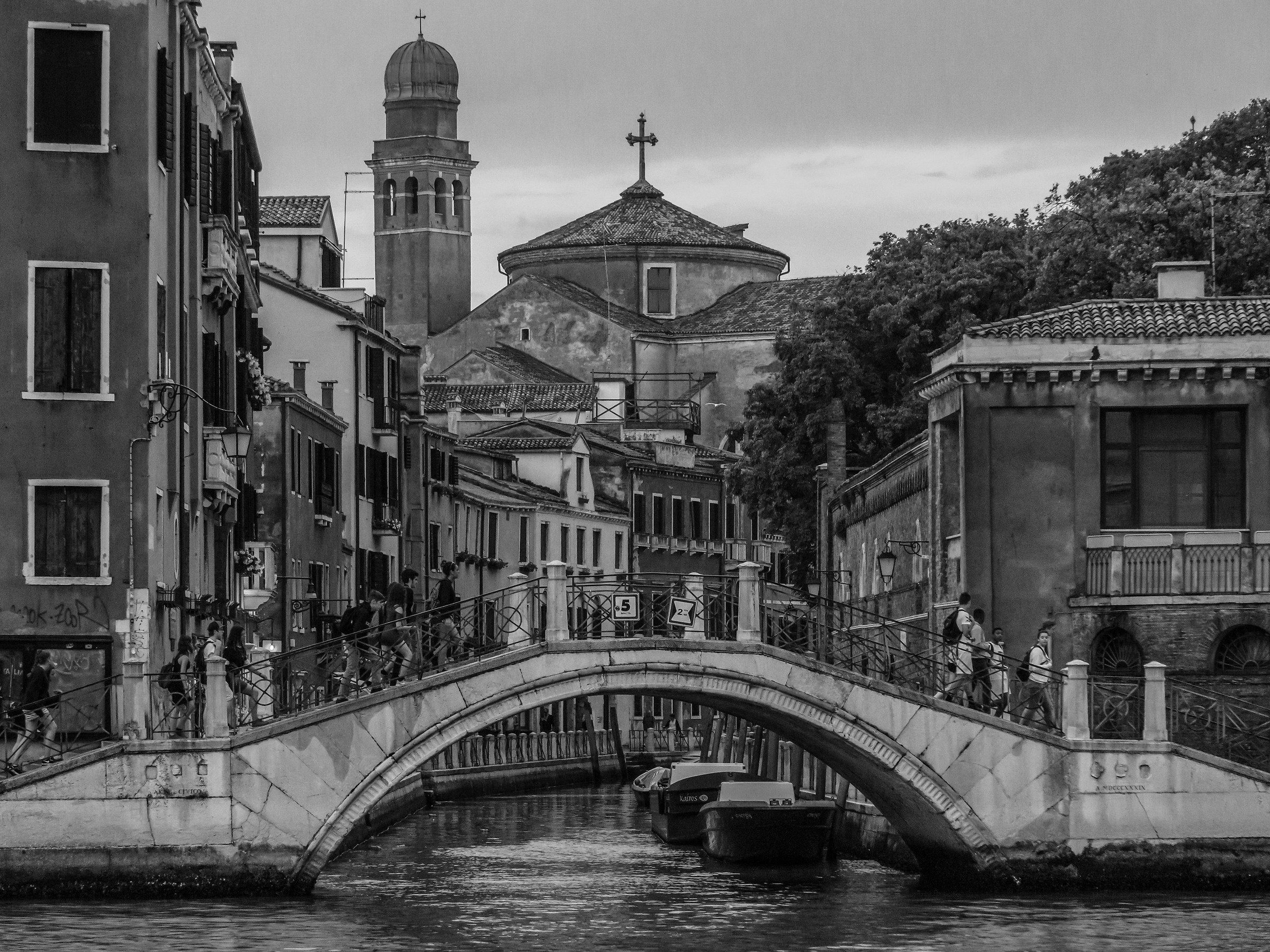 Rio della Cazziola and Tolentini Church - 2