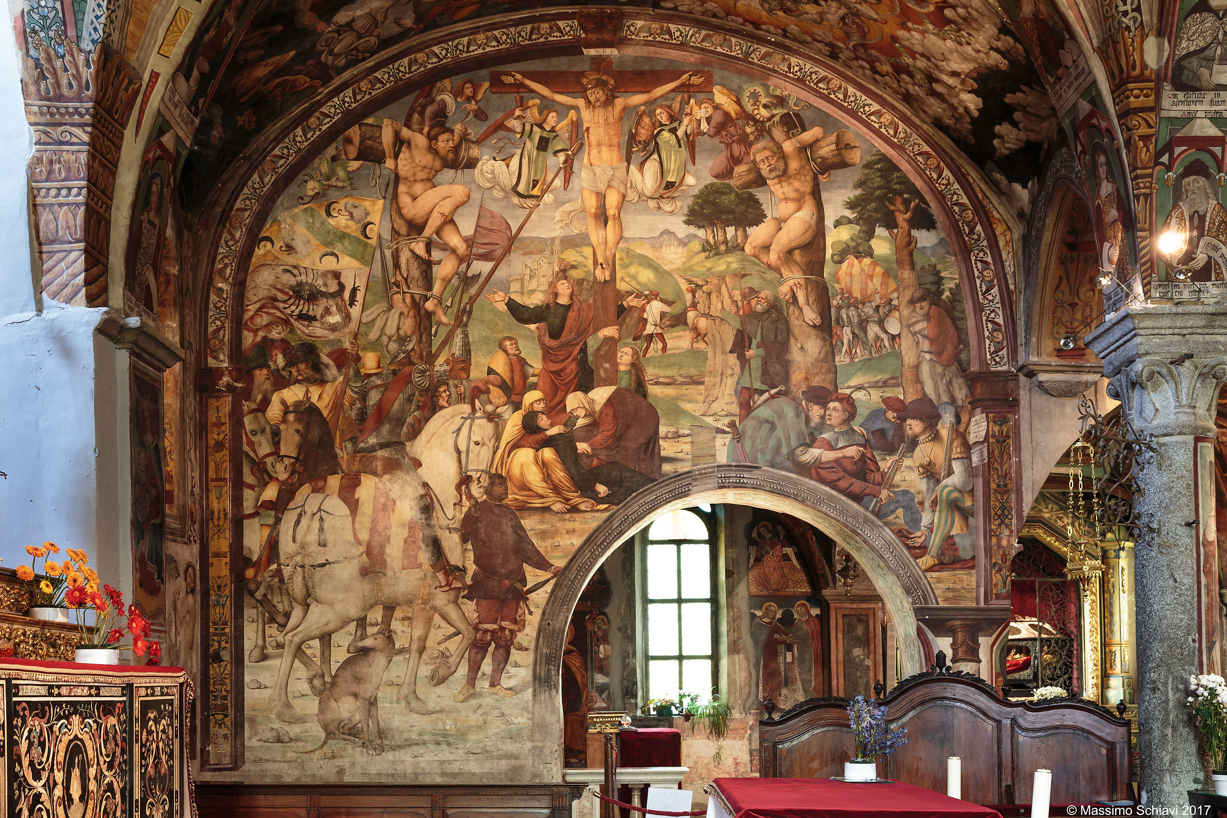 Church of San Gaudenzio-Baceno-Fresco Crucifixion.