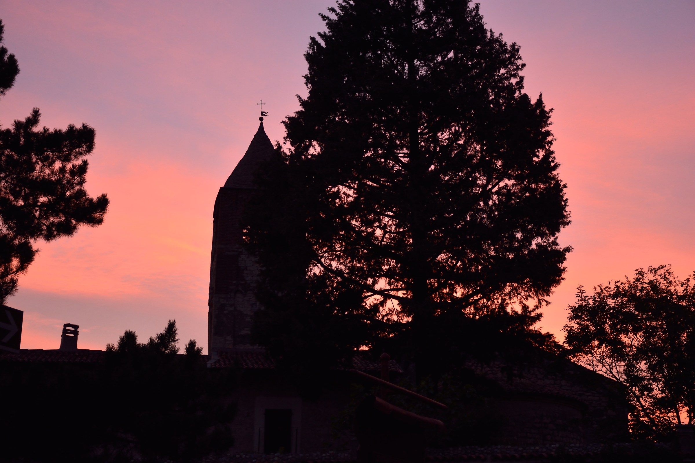 tramonto a san pietro in lamosa (bs)