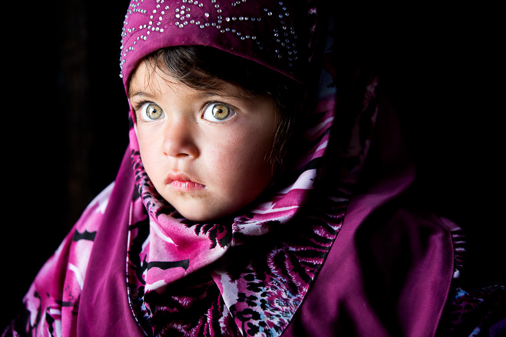 The baby with emerald eyes