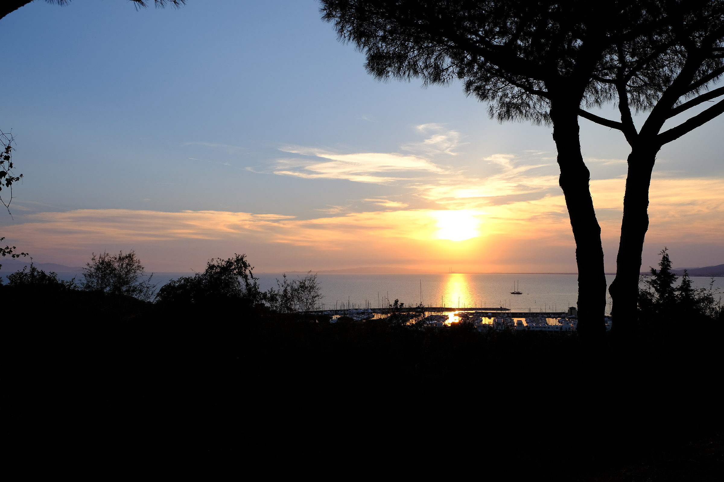 Sunset in the Gulf of Follonica