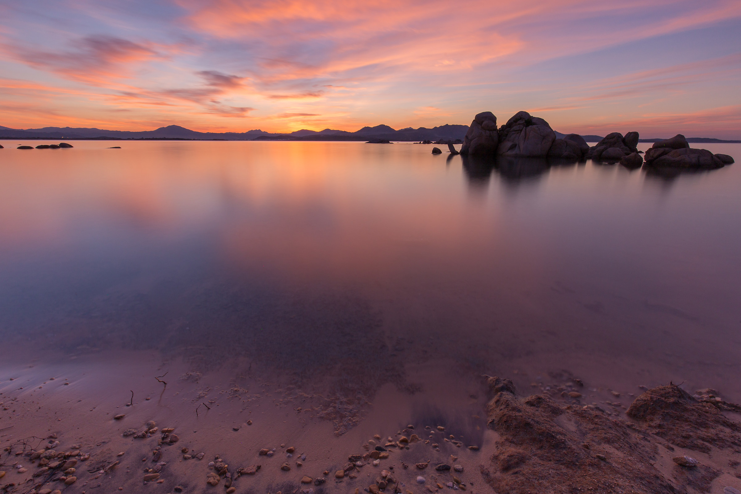 Sunset at Li Cuncheddi