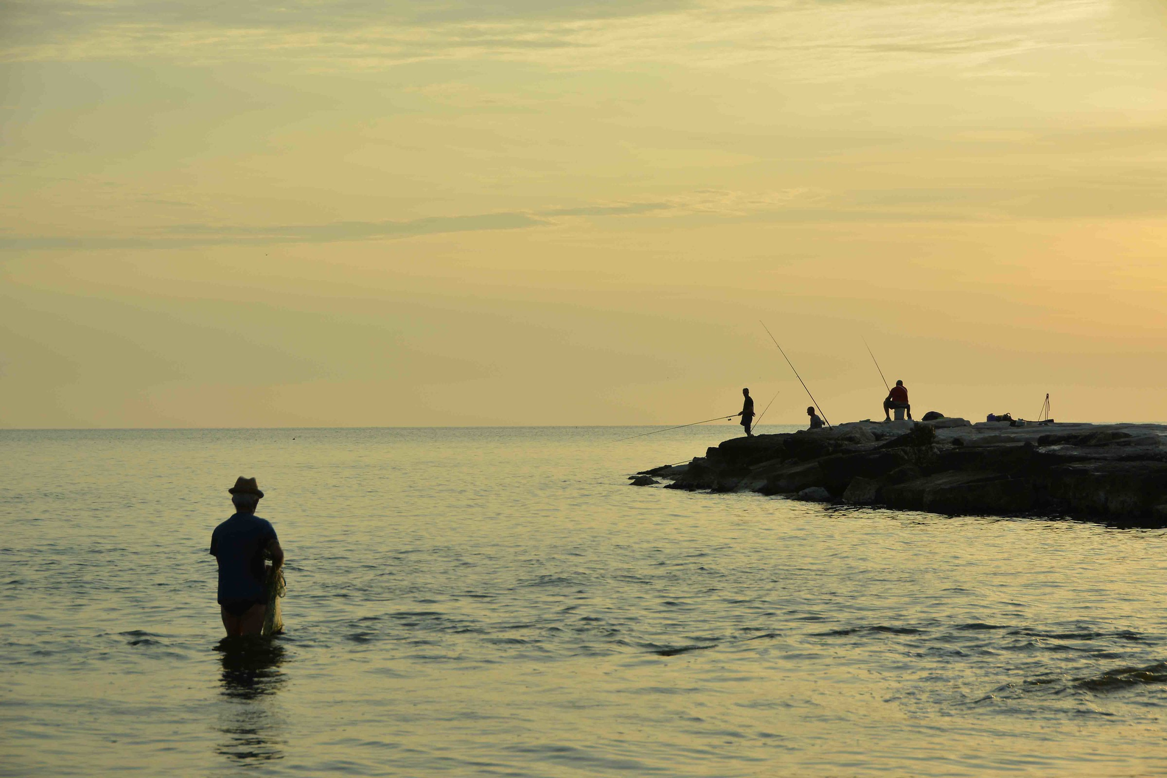 The sound of the waves