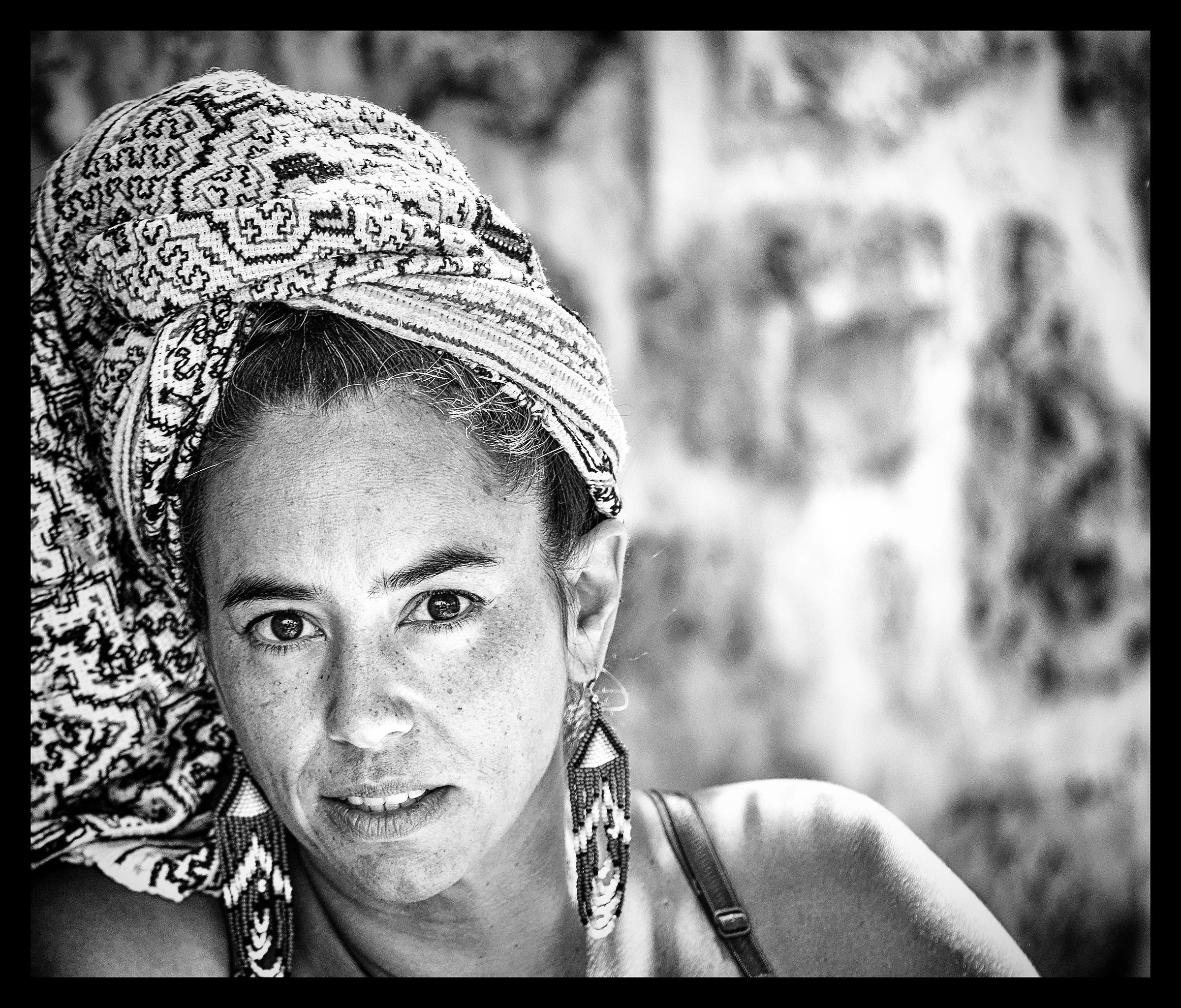 Woman market hippy ibiza