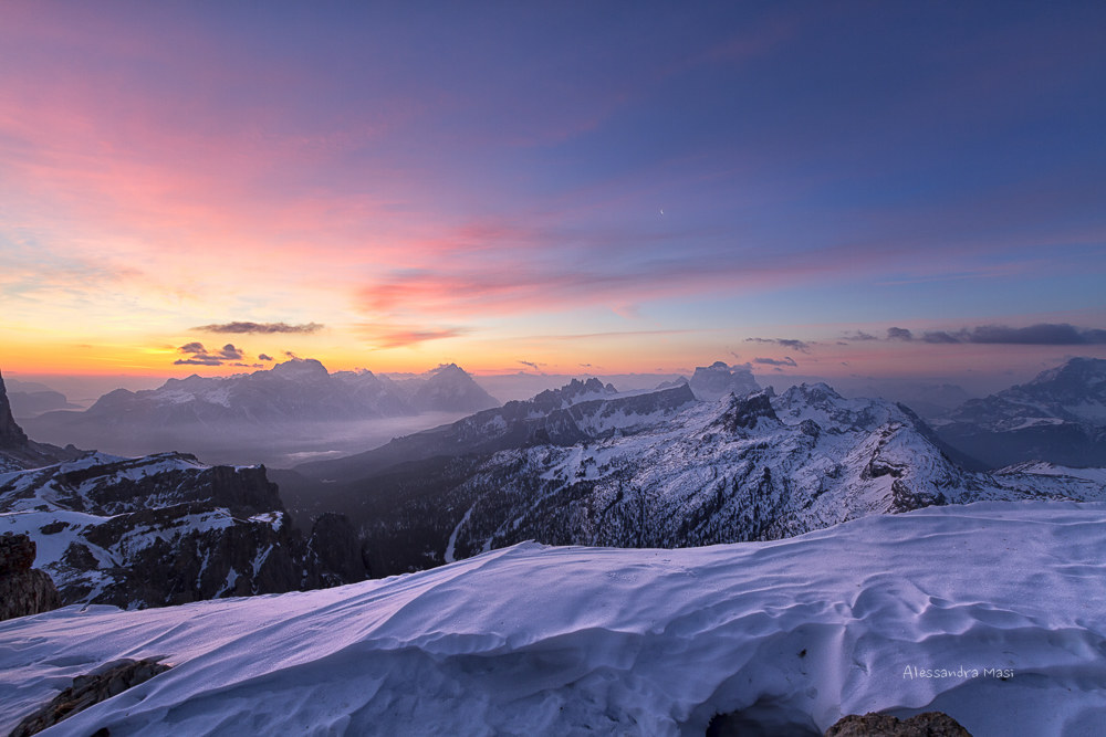 Sunrise from Lagazuoi