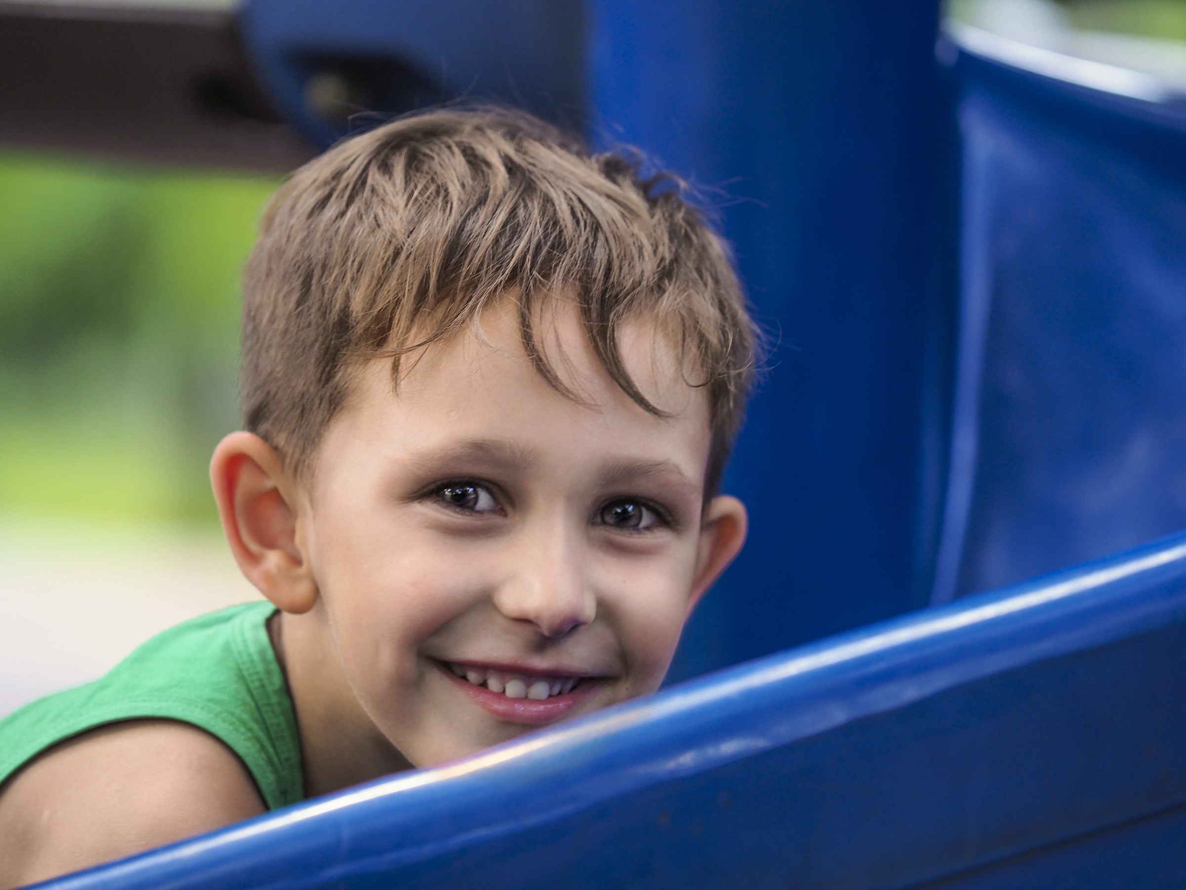Daniele on the slide
