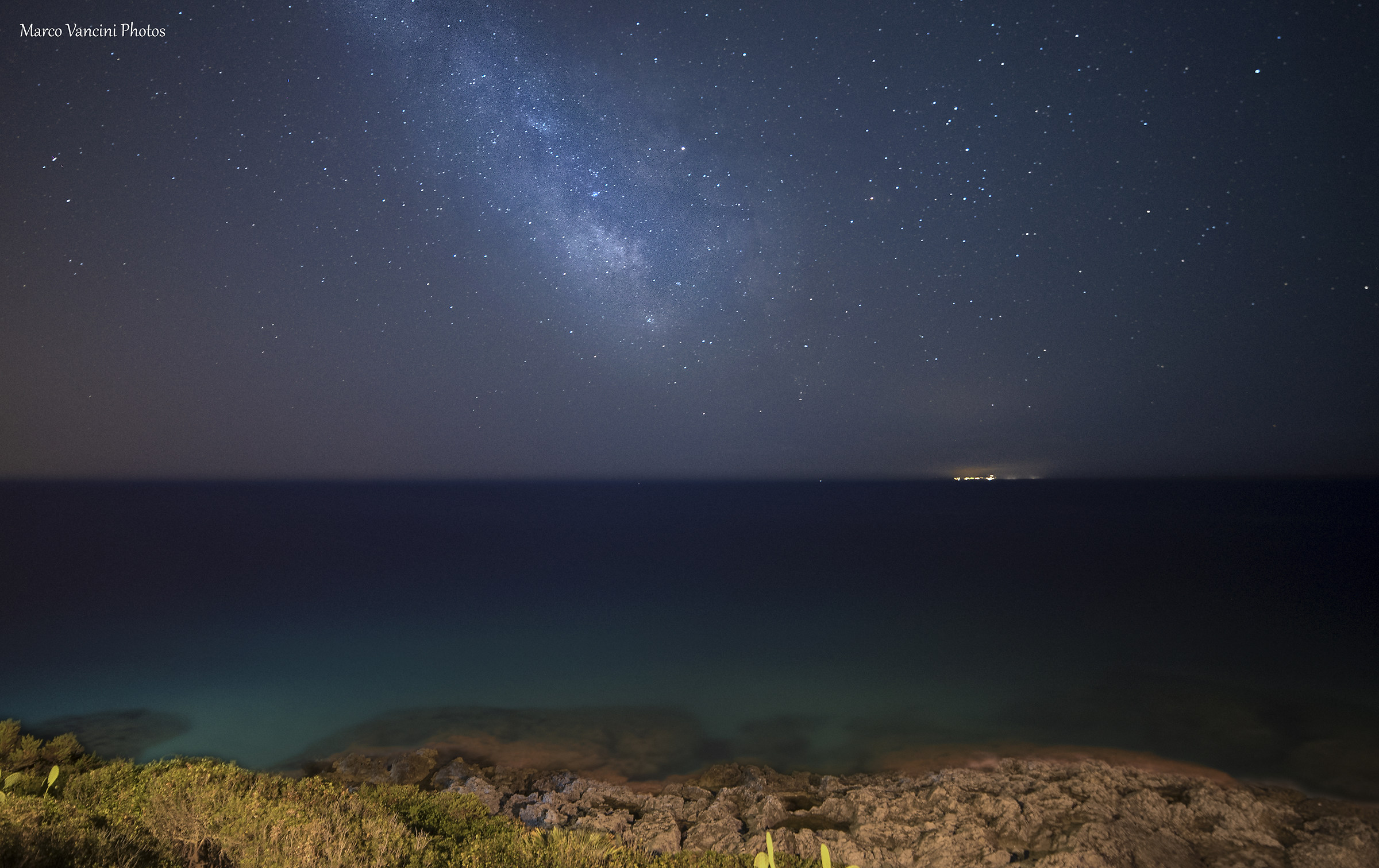 Via lattea,mare e Ponza