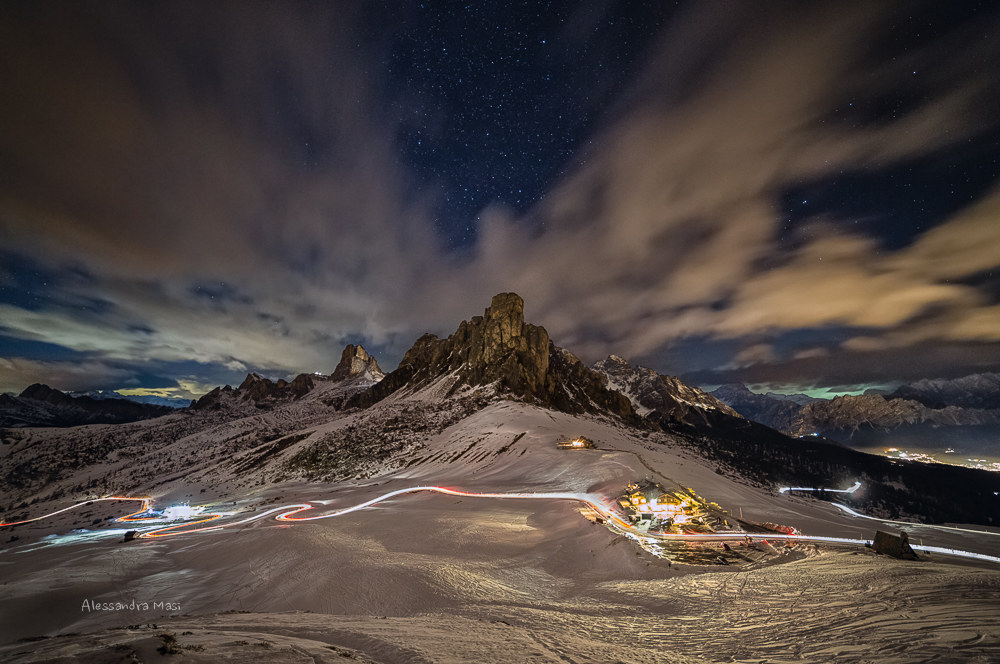 Night at the Giau Pass