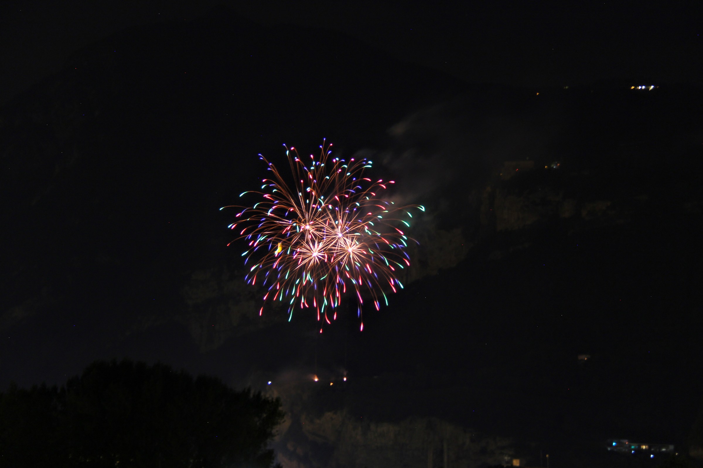 Fuochi d'artificio Feste Vigiliane Trento 2017