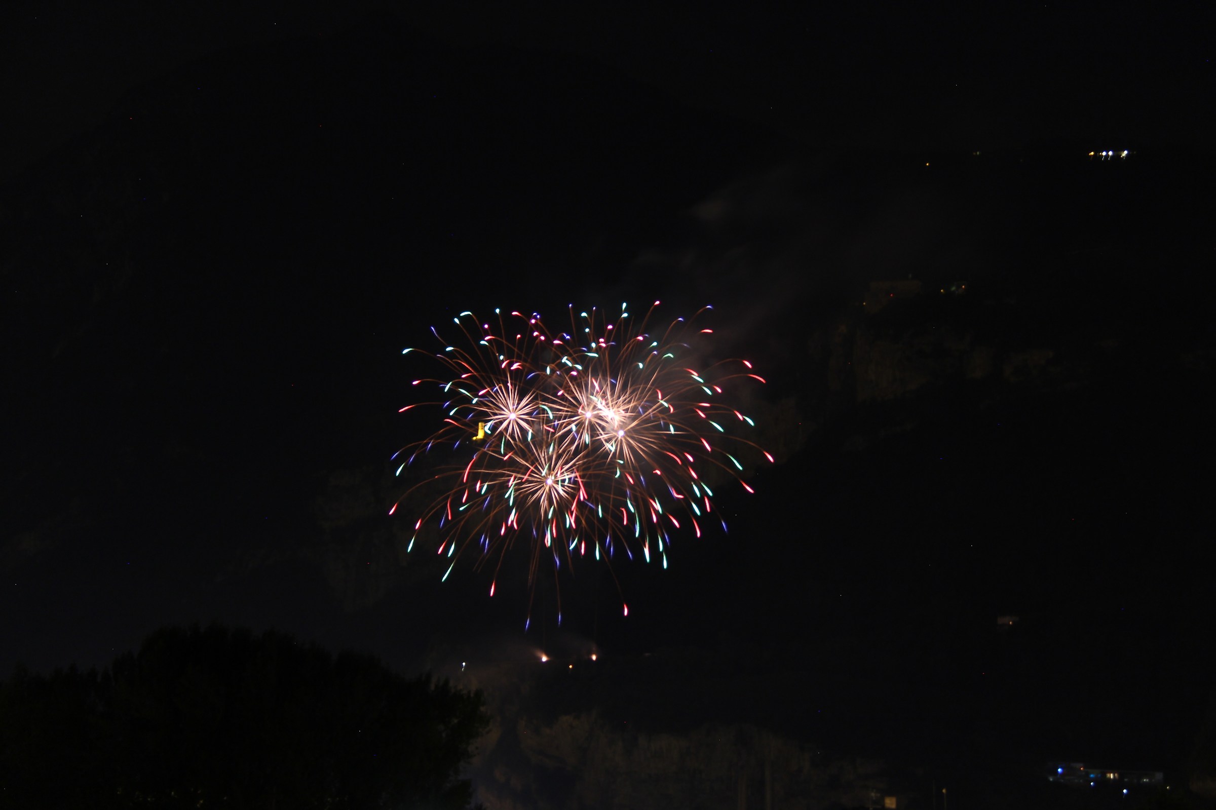 Fuochi d'artificio Feste Vigiliane Trento 2017