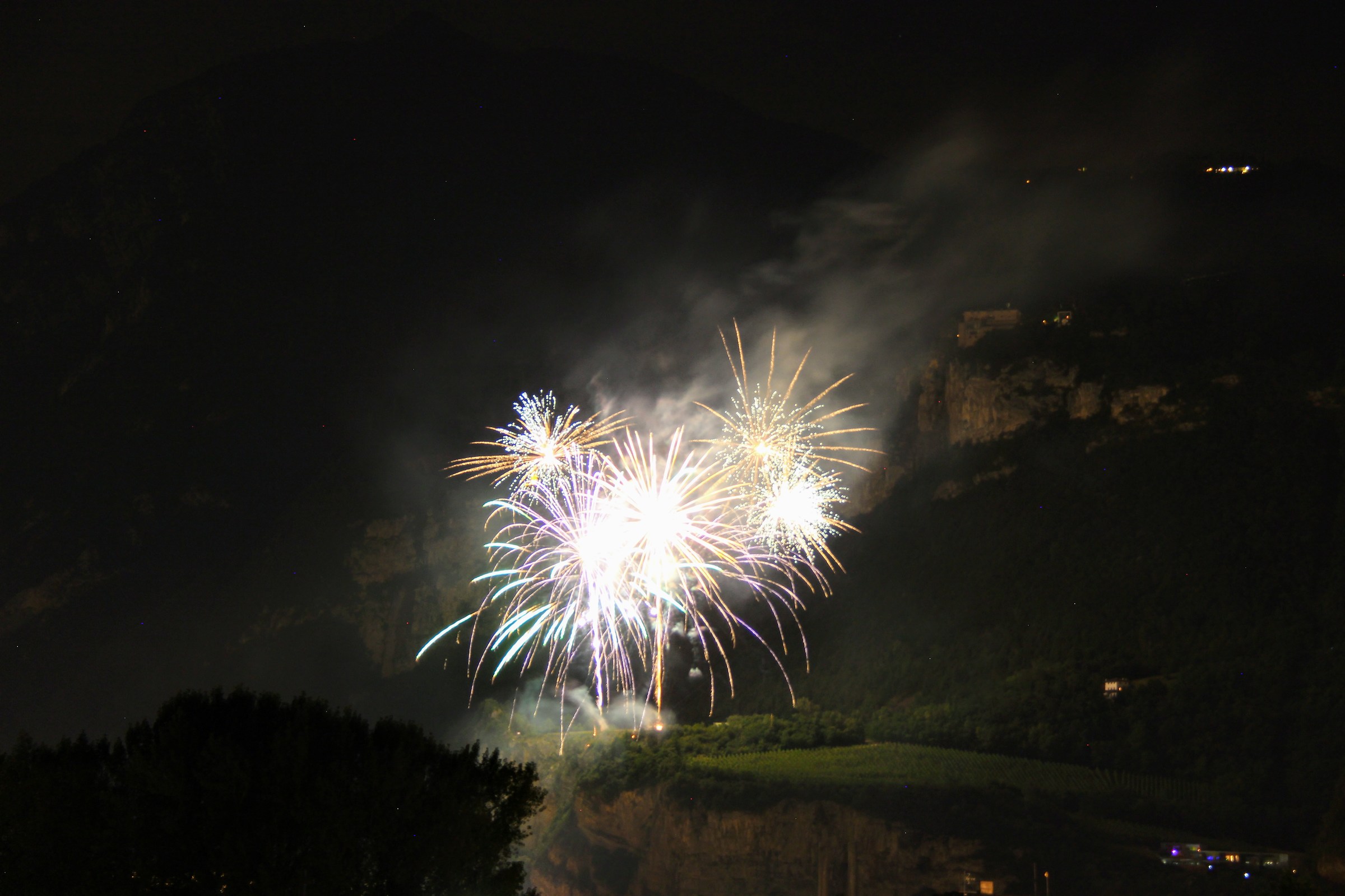 Fuochi d'artificio Feste Vigiliane Trento 2017