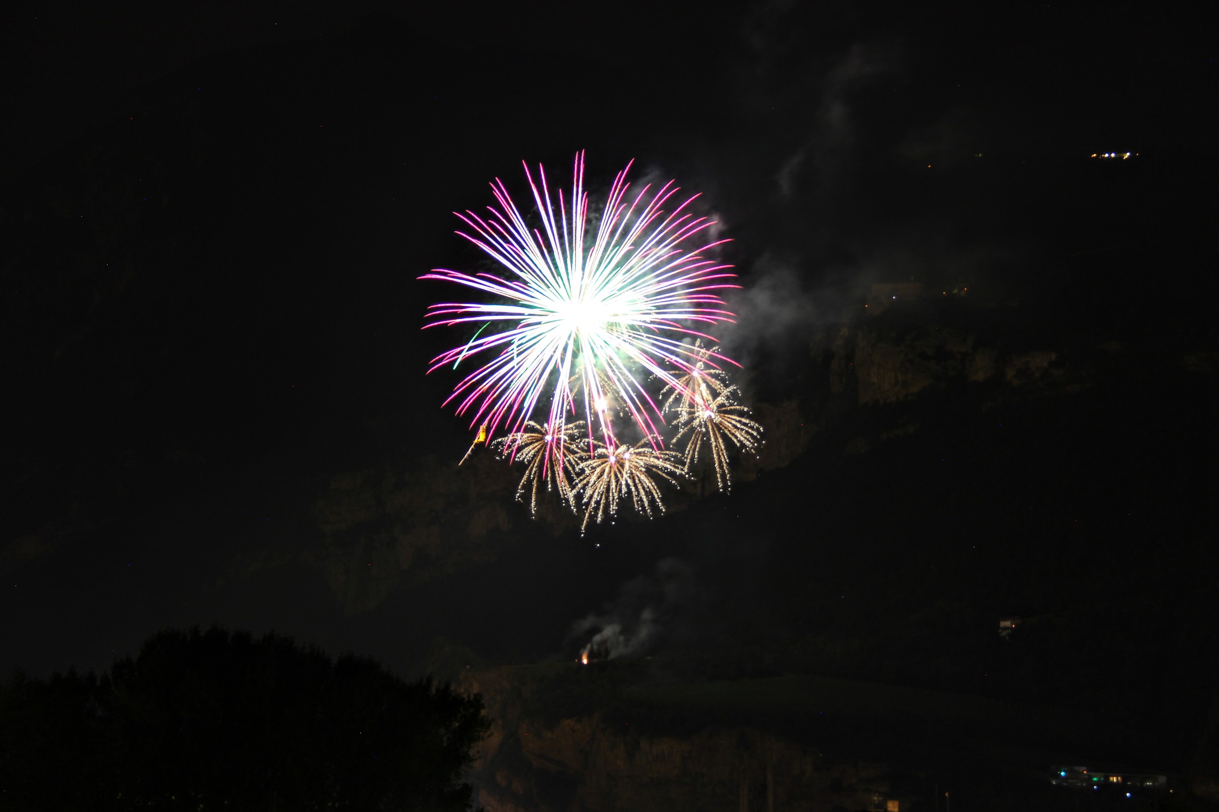 Fuochi d'artificio Feste Vigiliane Trento 2017
