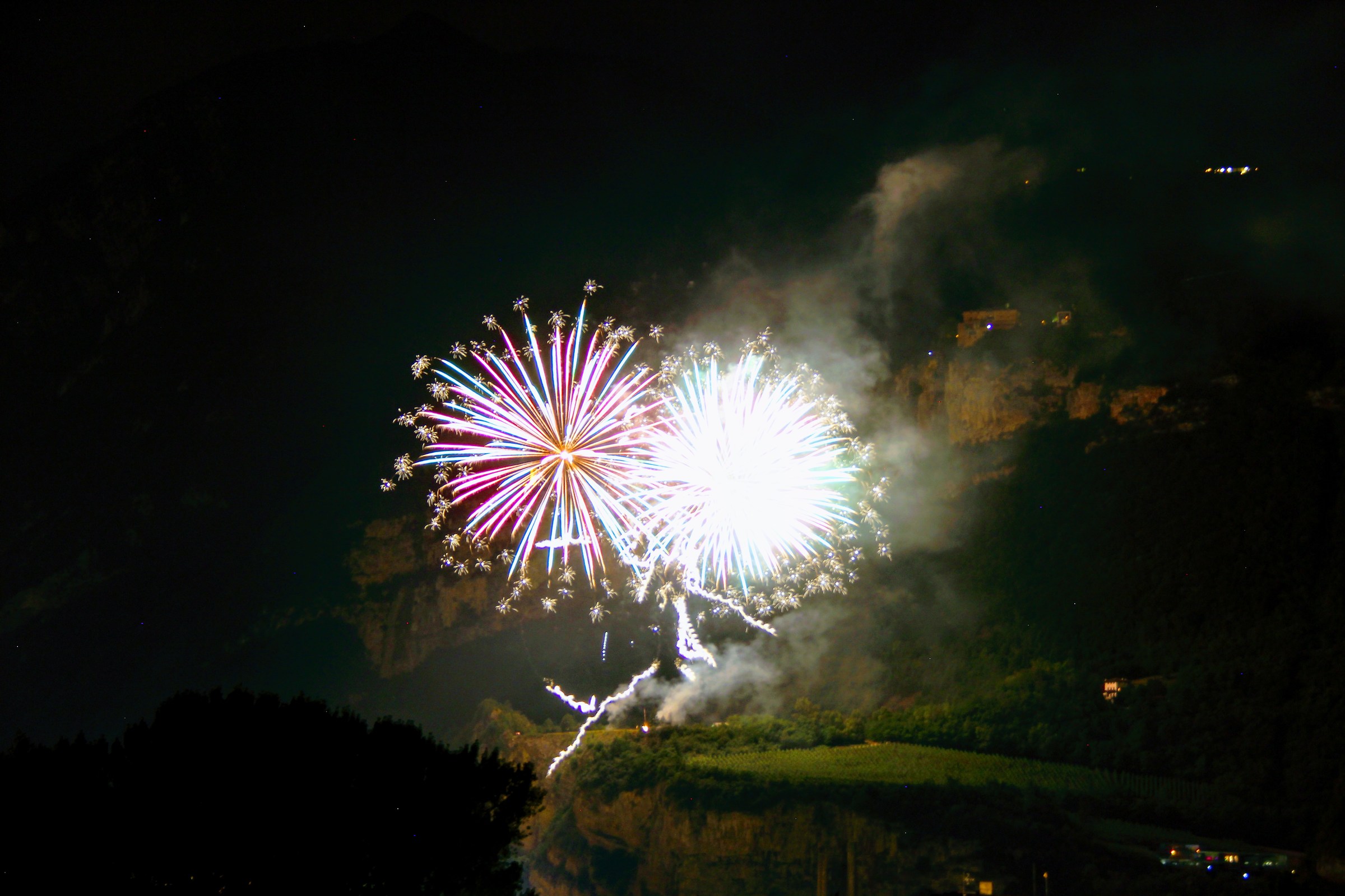 Fuochi d'artificio Feste Vigiliane Trento 2017