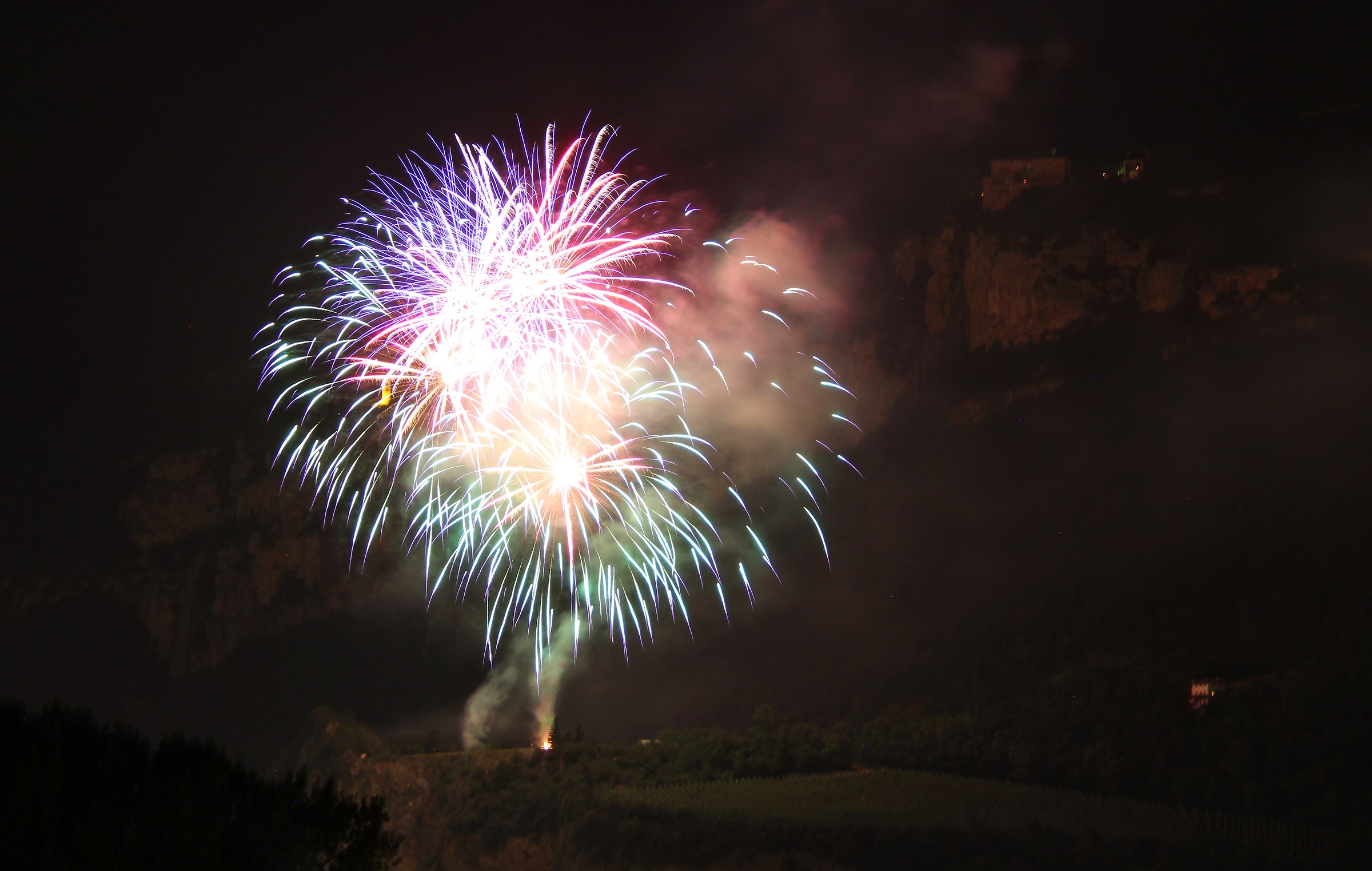 Fuochi d'artificio Feste Vigiliane Trento 2017