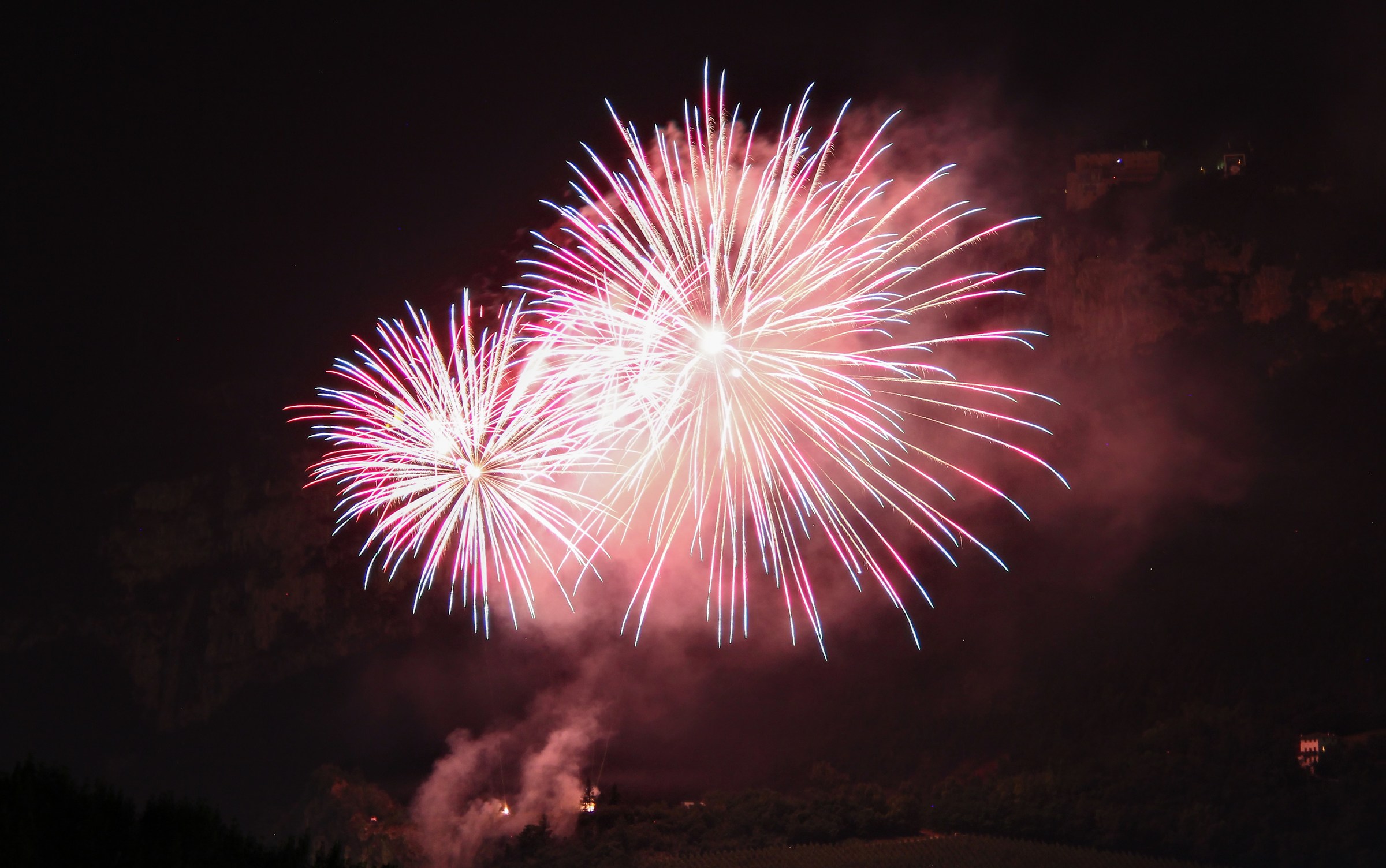Fuochi d'artificio Feste Vigiliane Trento 2017