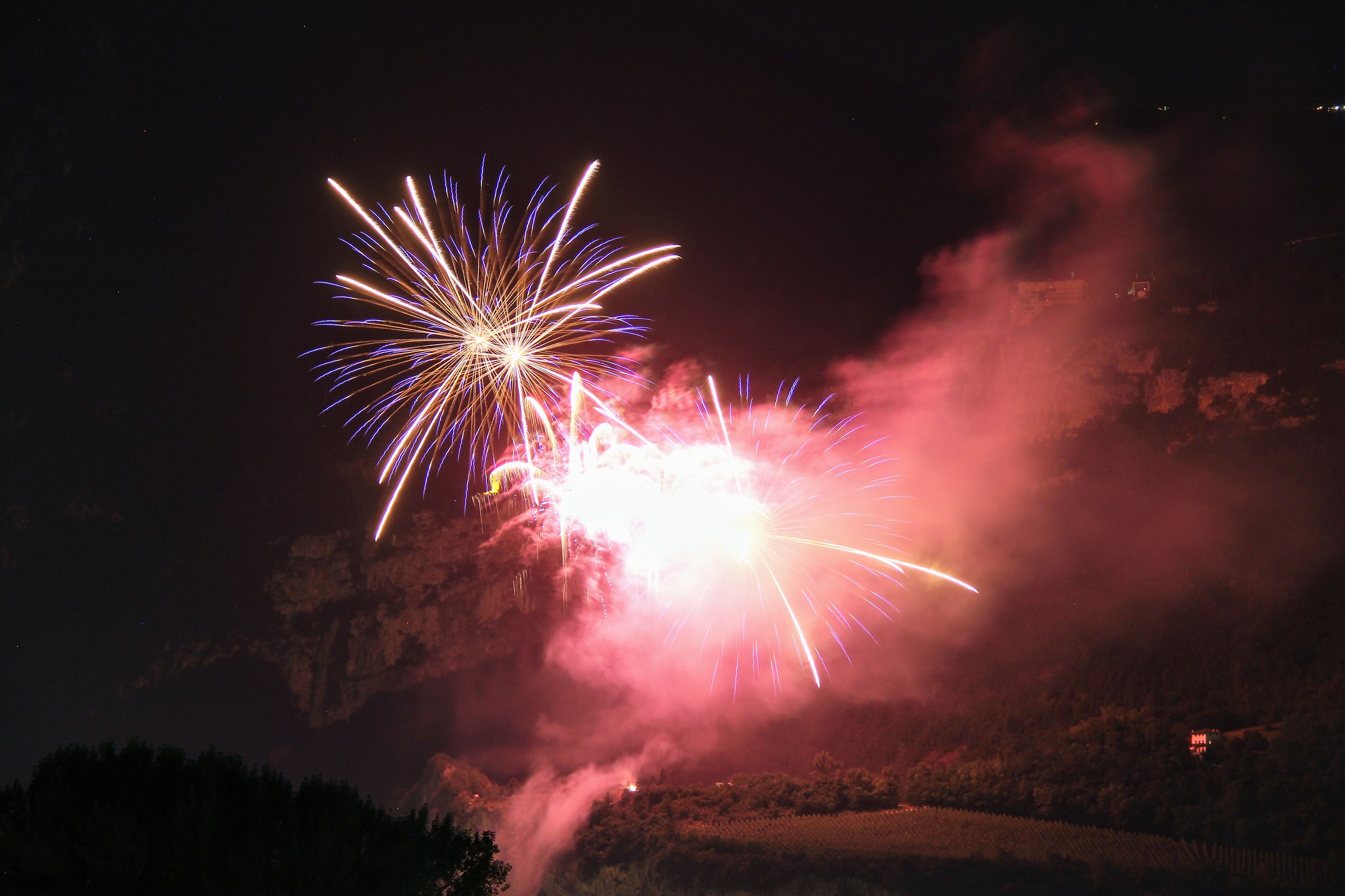 Fuochi d'artificio Feste Vigiliane Trento 2017