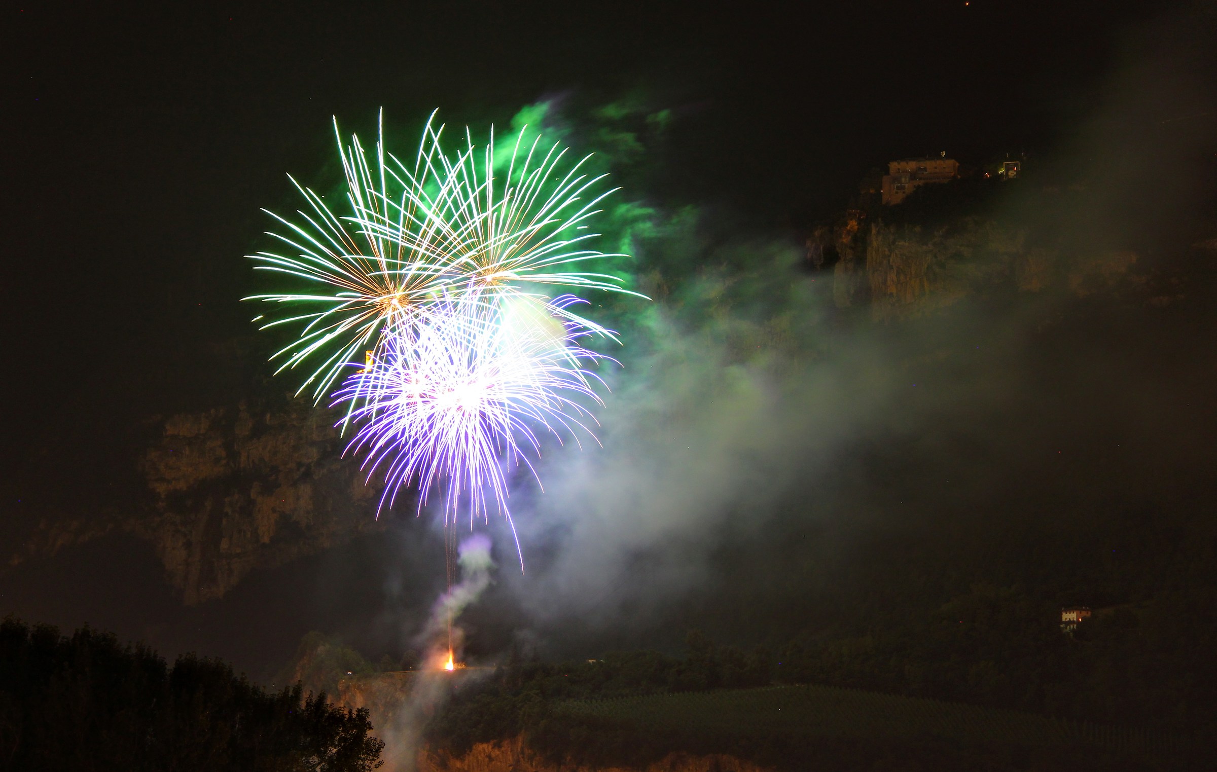 Fuochi d'artificio Feste Vigiliane Trento 2017