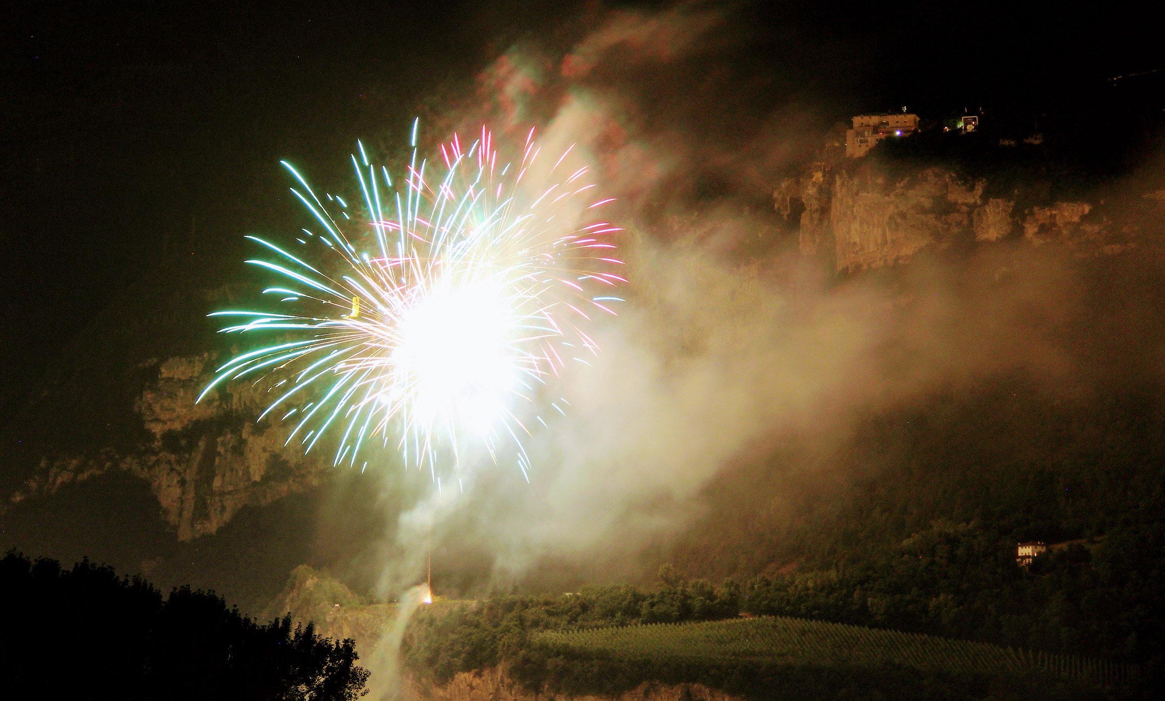 Fuochi d'artificio Feste Vigiliane Trento 2017