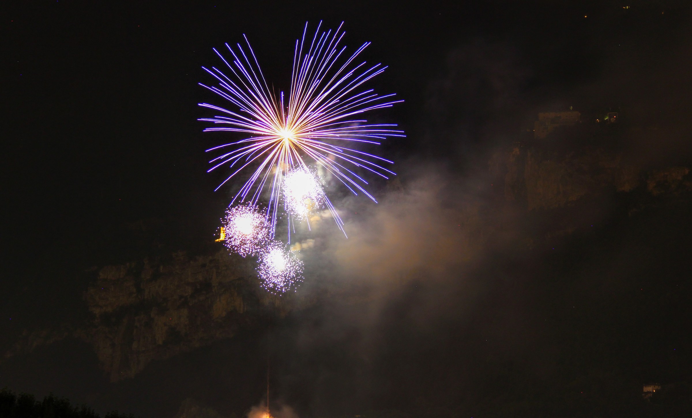 Fuochi d'artificio Feste Vigiliane Trento 2017