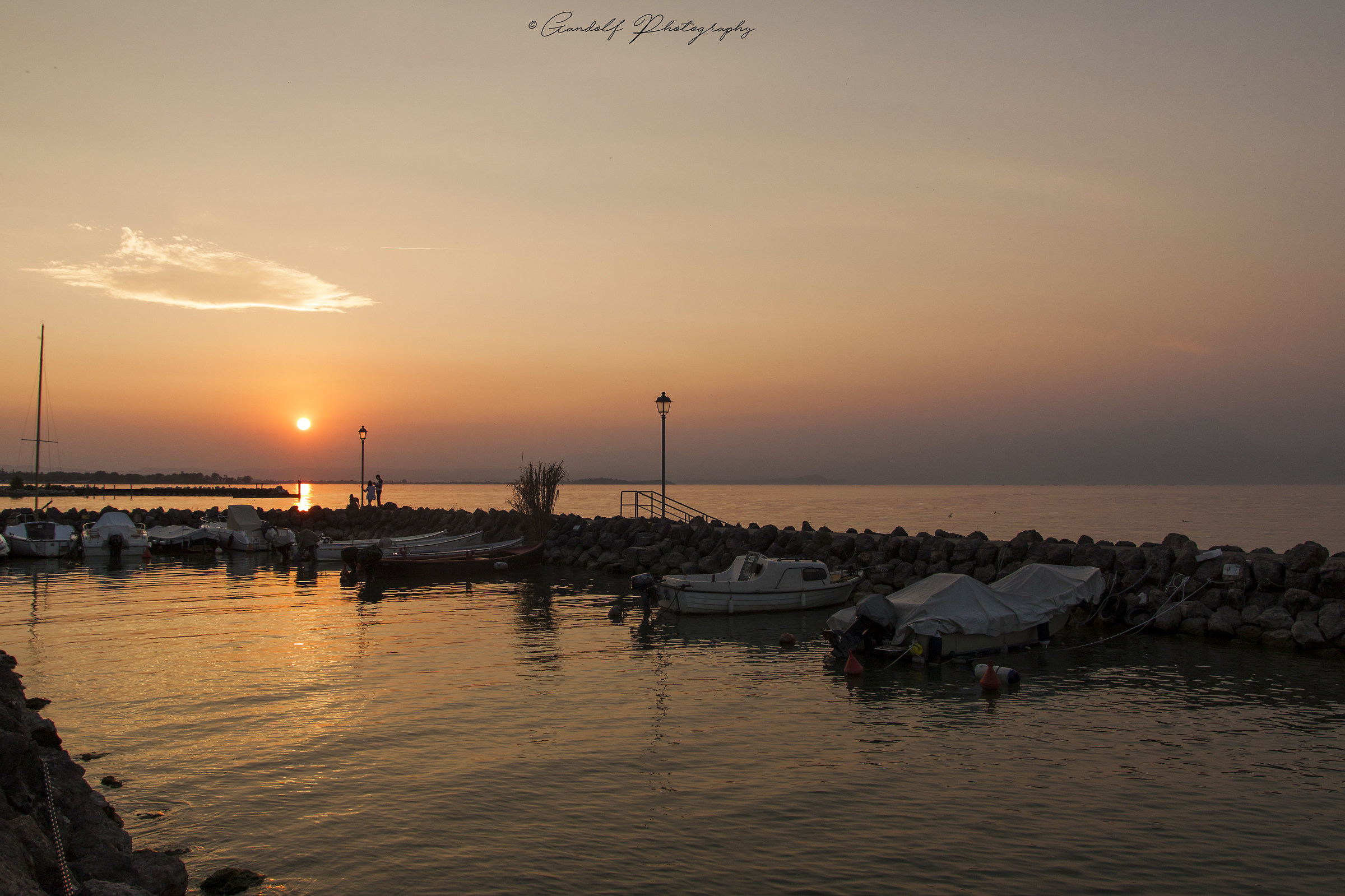 A warm summer sunset