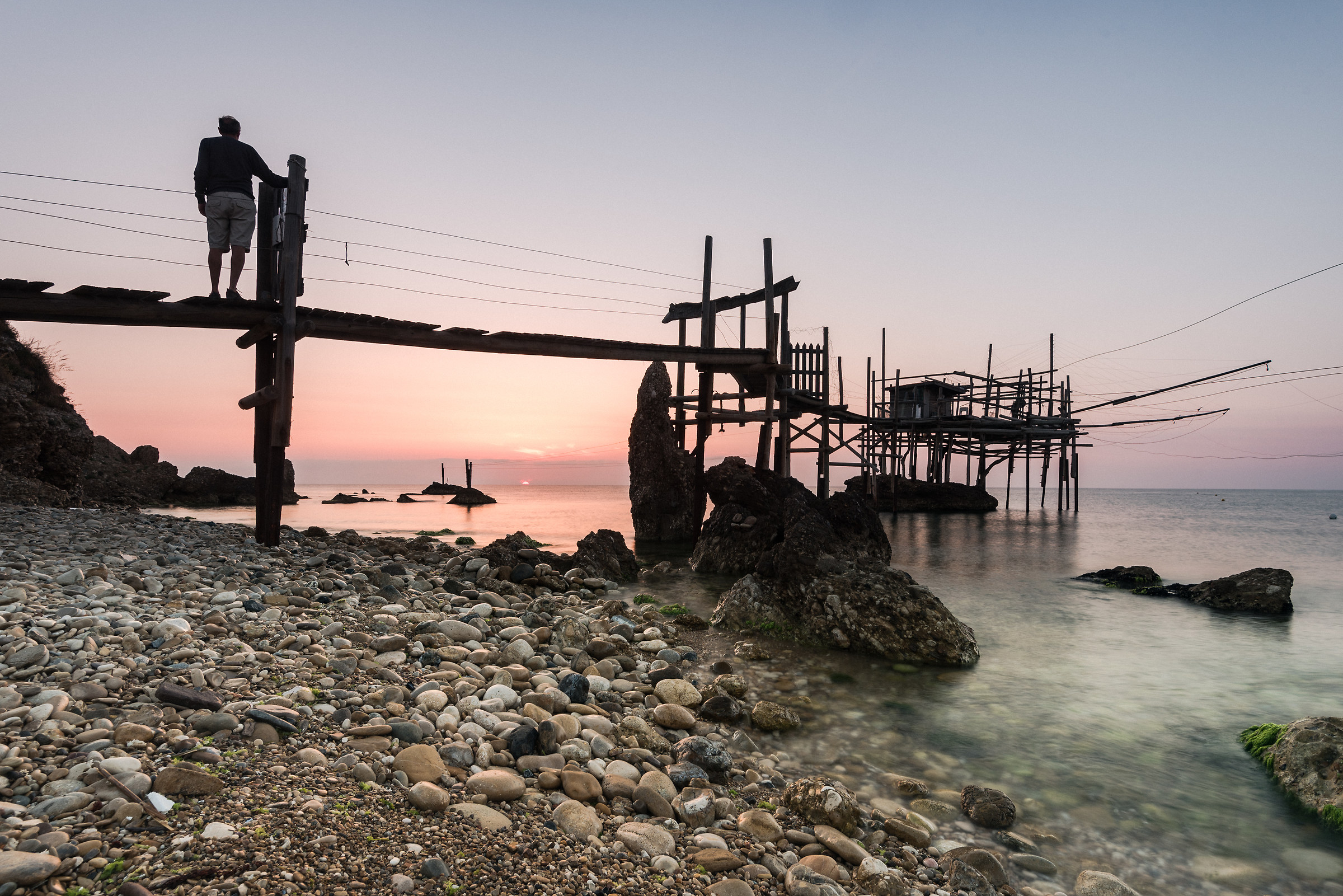 Overnight Punta Vignola at dawn