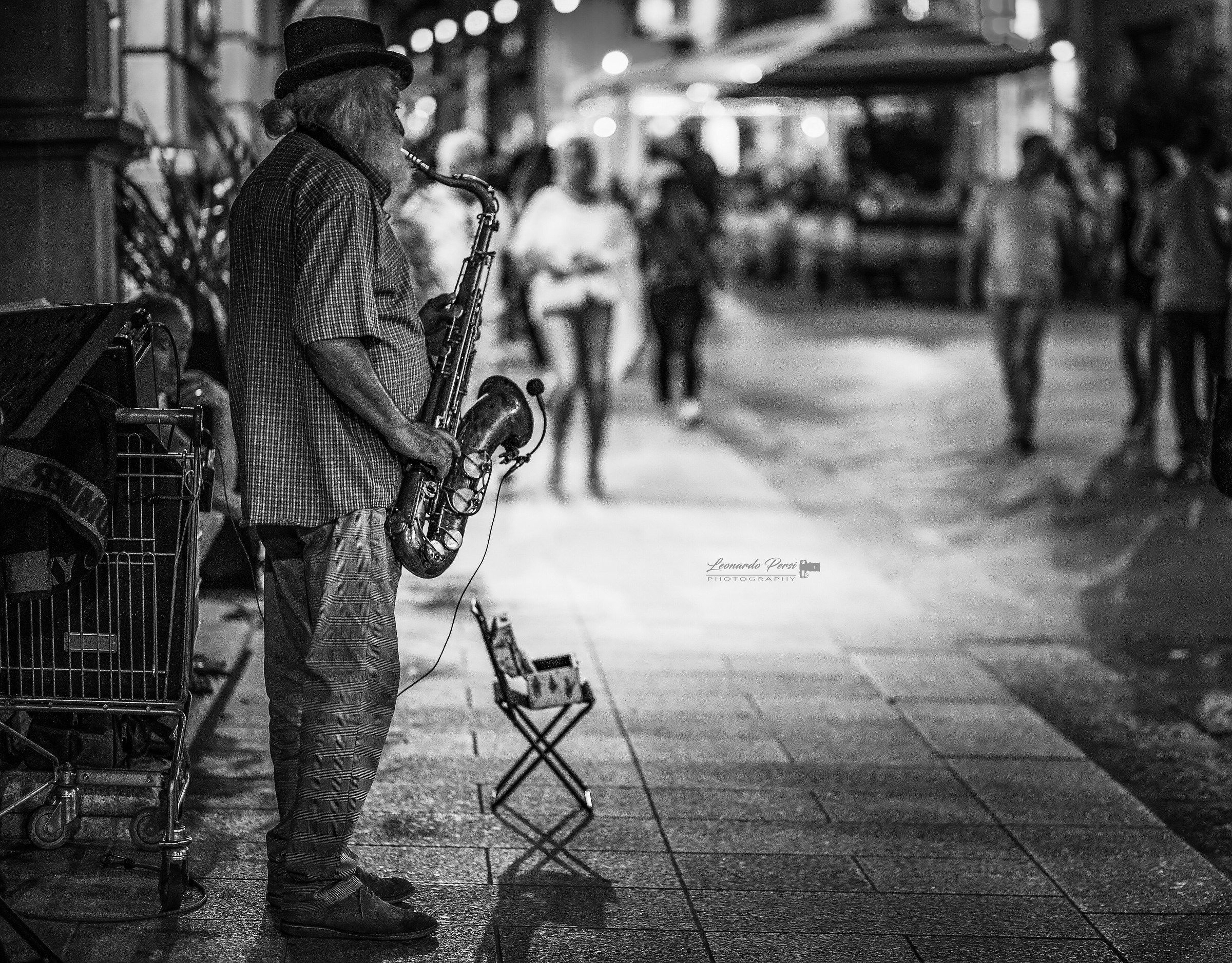 The saxophonists ...