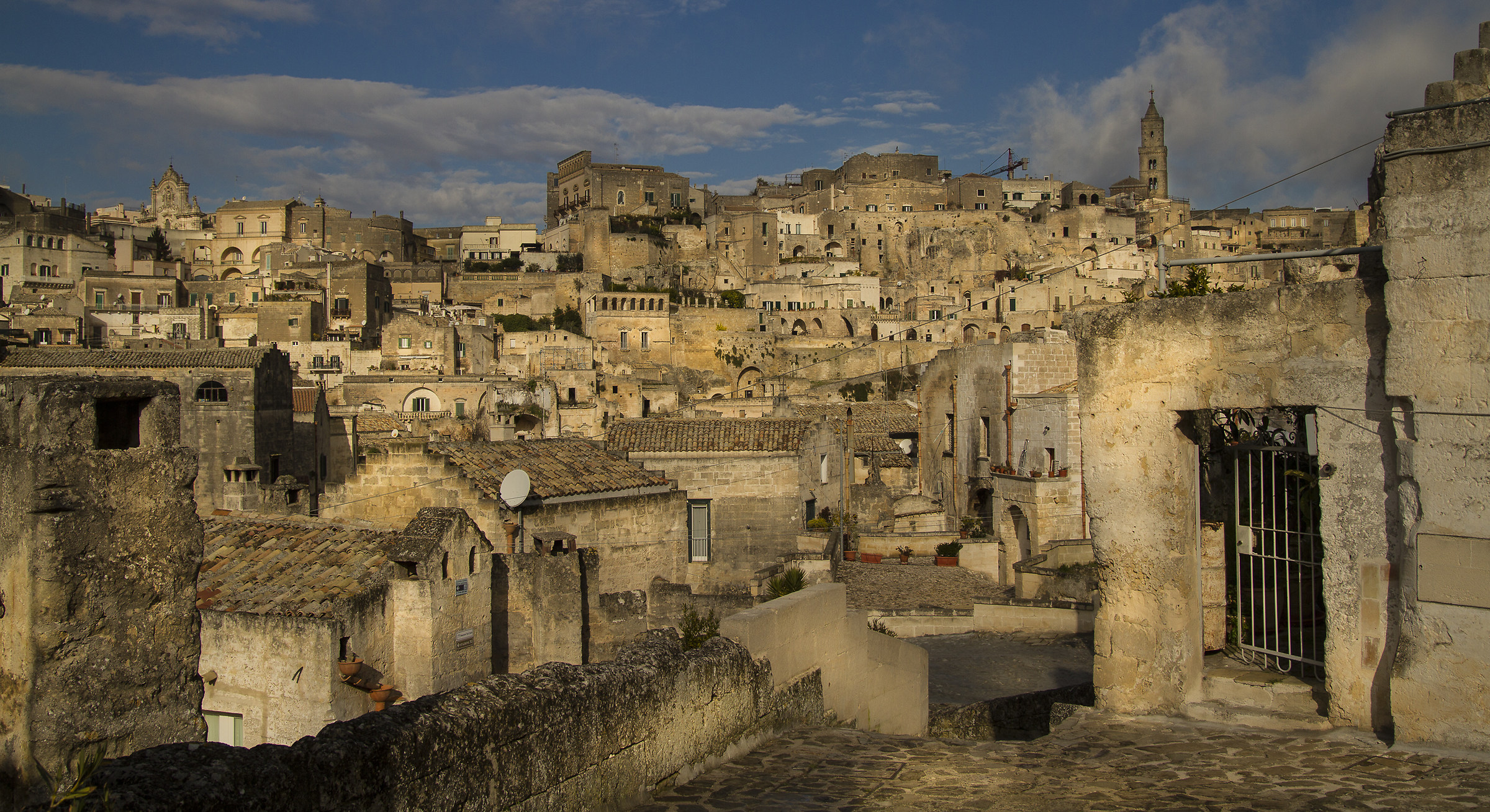 View of the historic center of Matera
