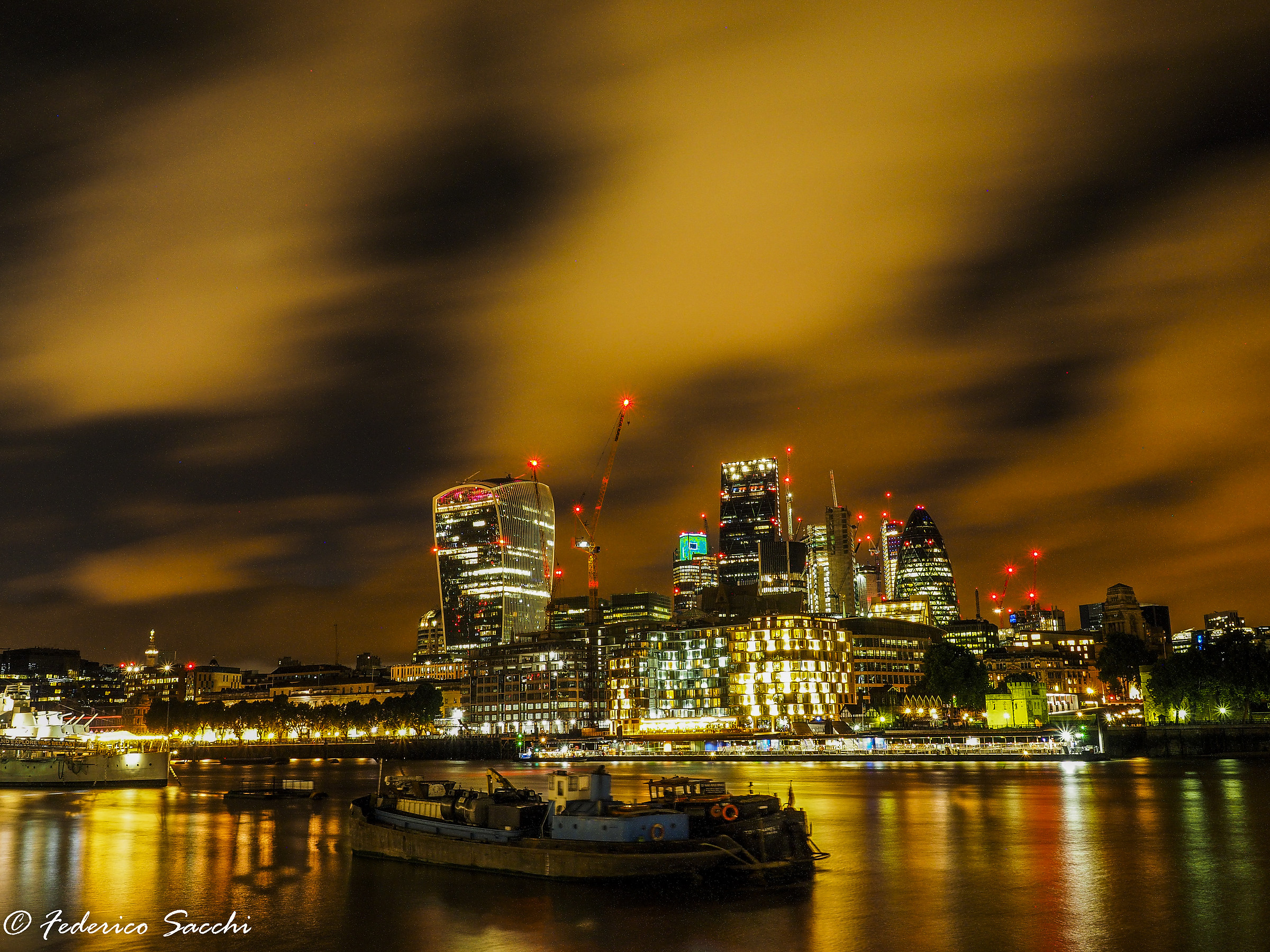 London Cloudy Skyline