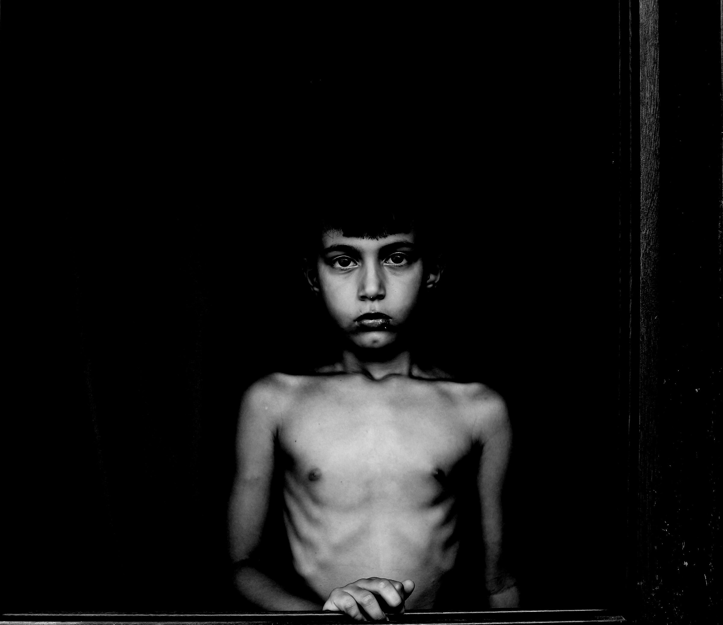 I look at you silently