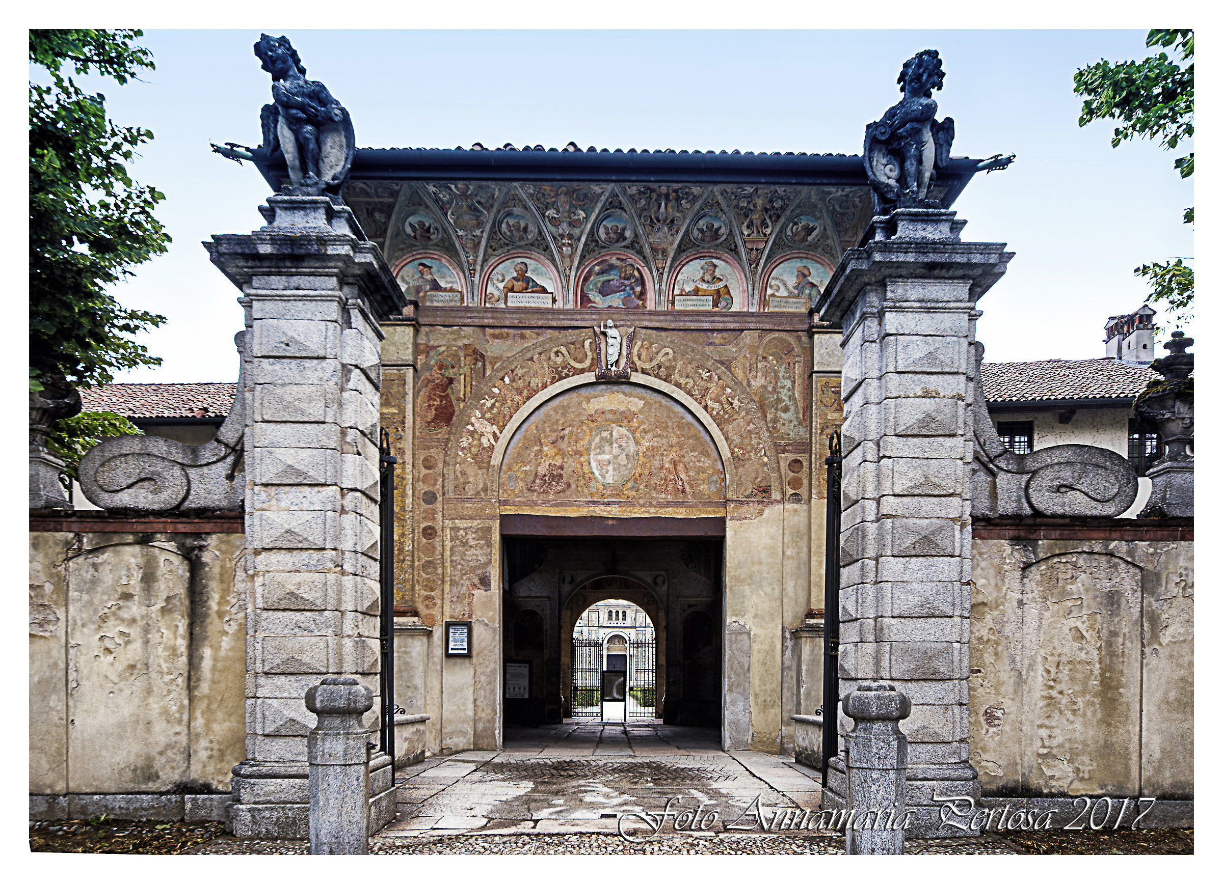 The gateway to the Certosa of Pavia